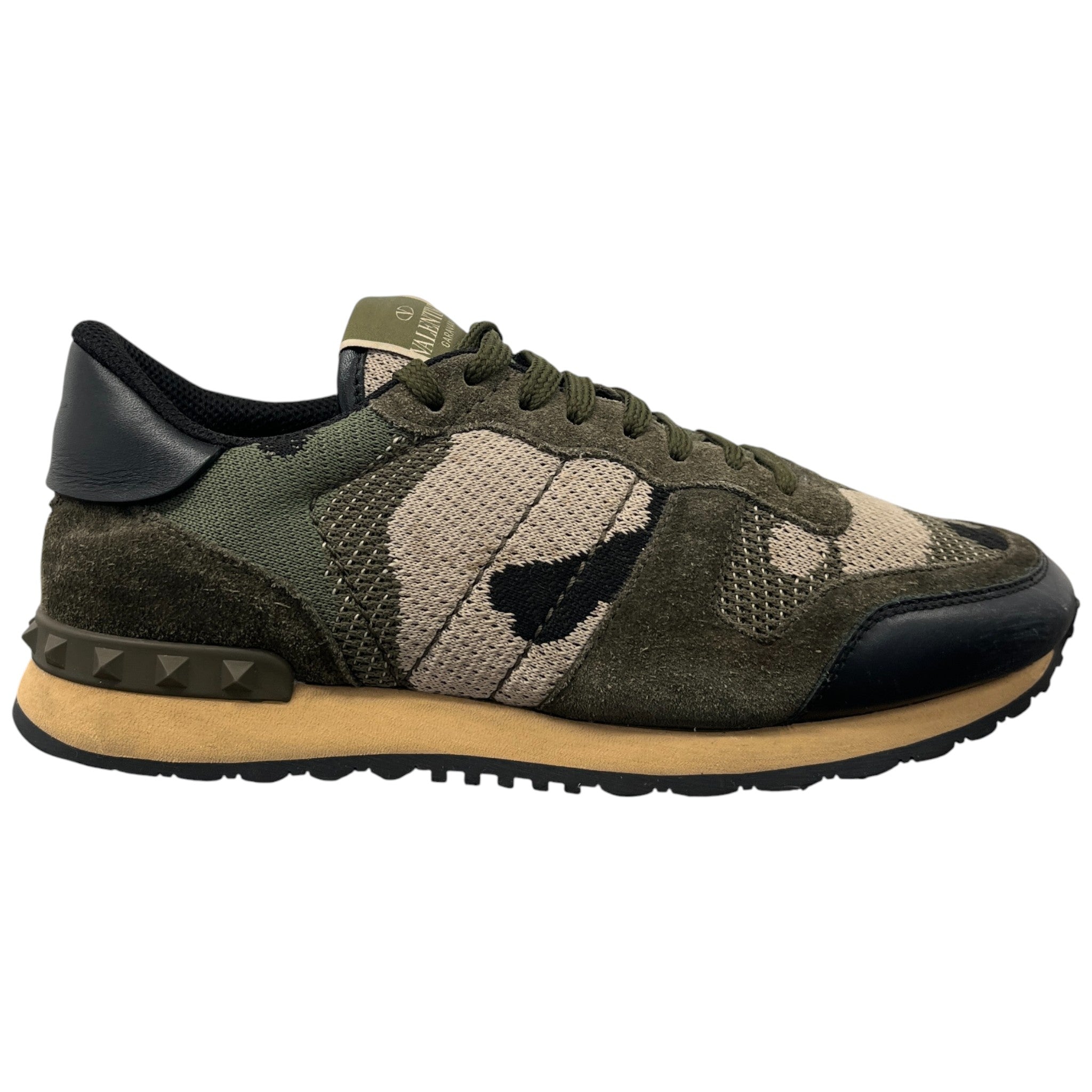 Men's Rockrunner Camouflage Low Trainers Khaki Size EU 39.5 / UK 5.5