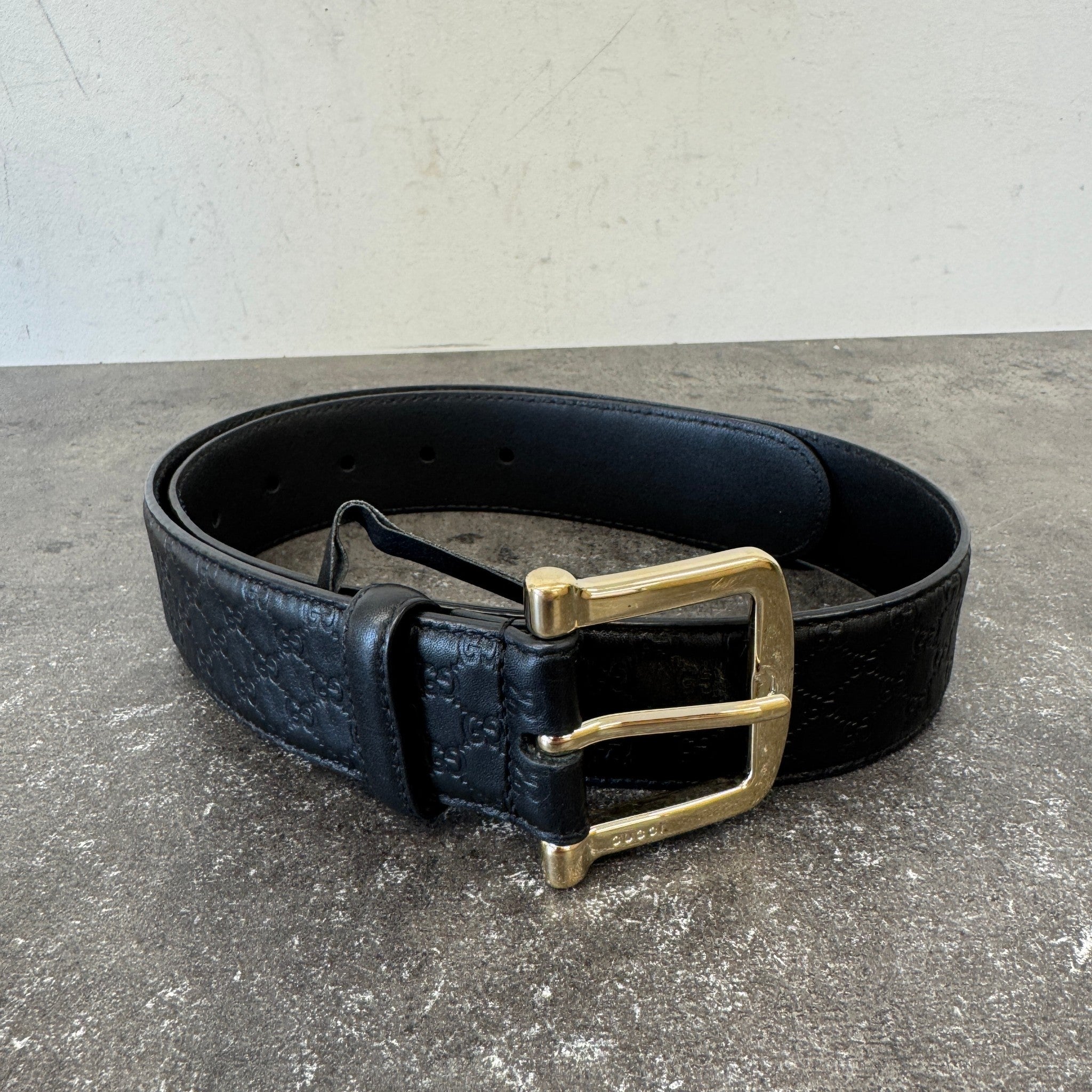 Men's Gg Supreme Belt Black Size 75CM / UK 6