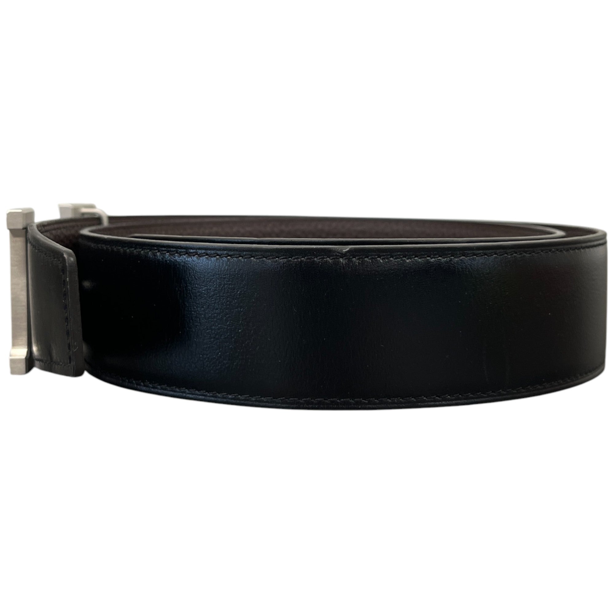 Men's H Logo Reversible Belt Black Size Waist 30"