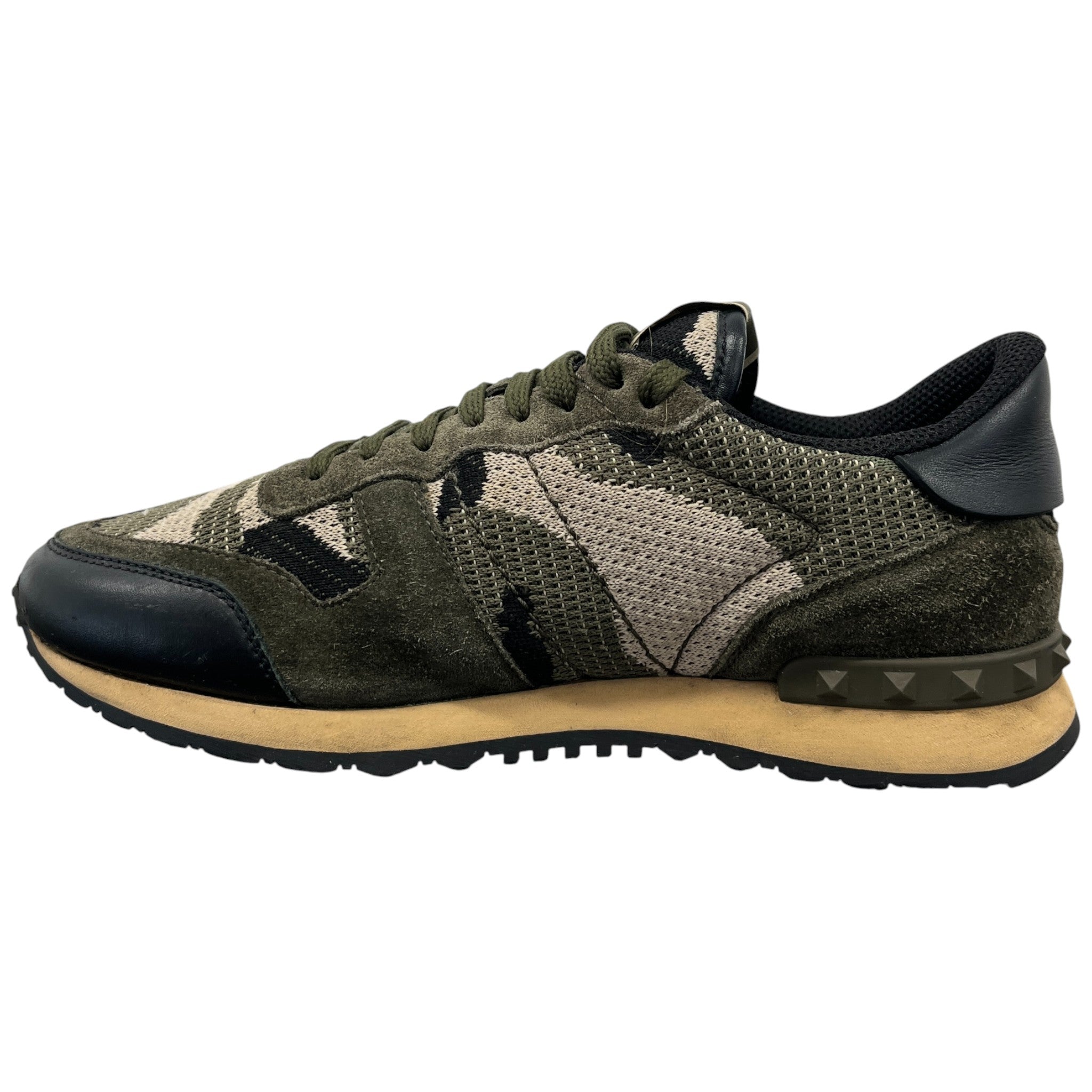 Men's Rockrunner Camouflage Low Trainers Khaki Size EU 39.5 / UK 5.5