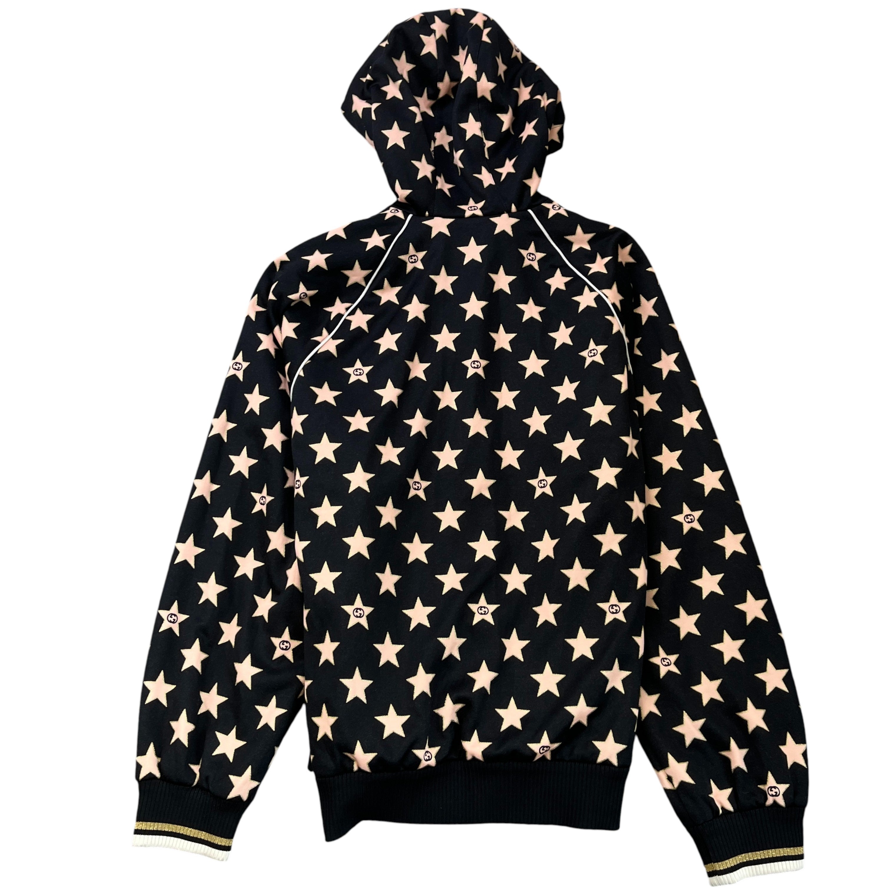 Men's Star Monogram Hoodie Black Size S