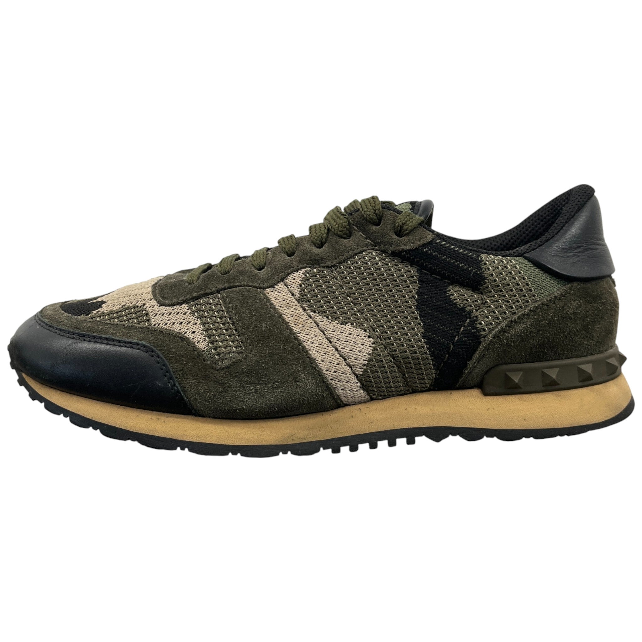 Men's Rockrunner Camouflage Low Trainers Khaki Size EU 39.5 / UK 5.5