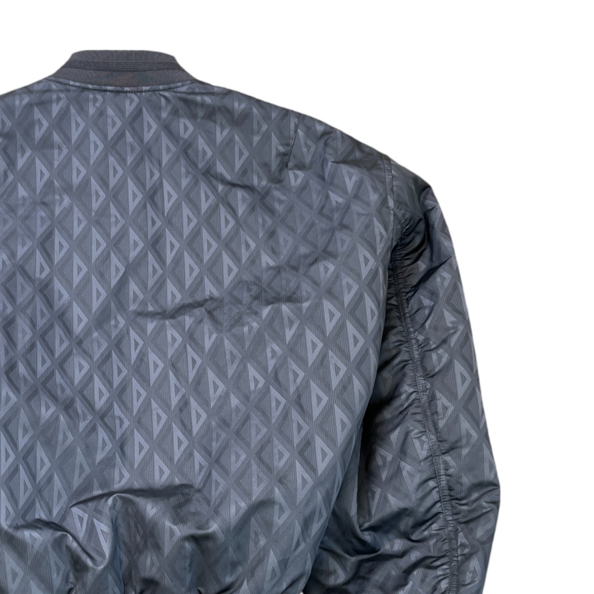 Men's Cd Diamond Bomber Jacket Grey Size IT 54 / XXL