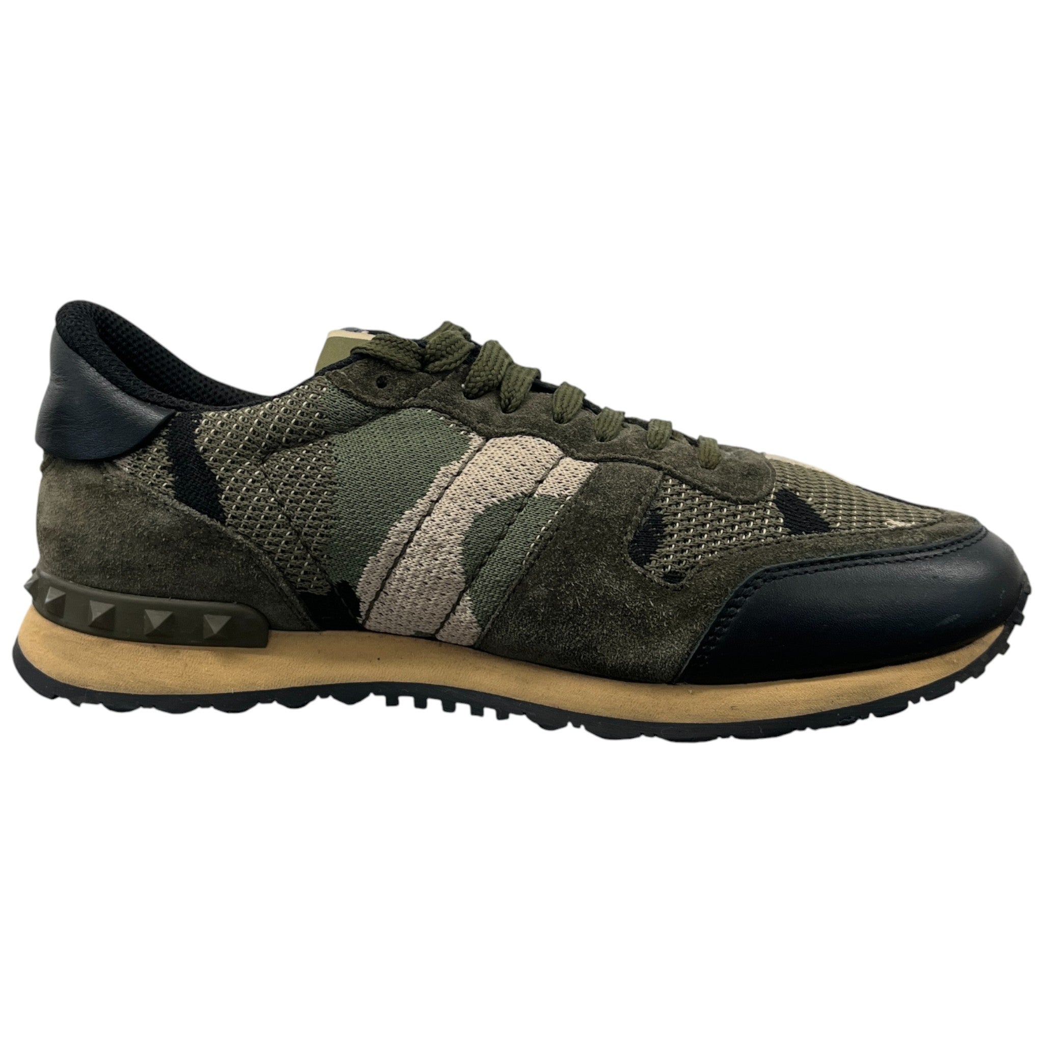 Men's Rockrunner Camouflage Low Trainers Khaki Size EU 39.5 / UK 5.5