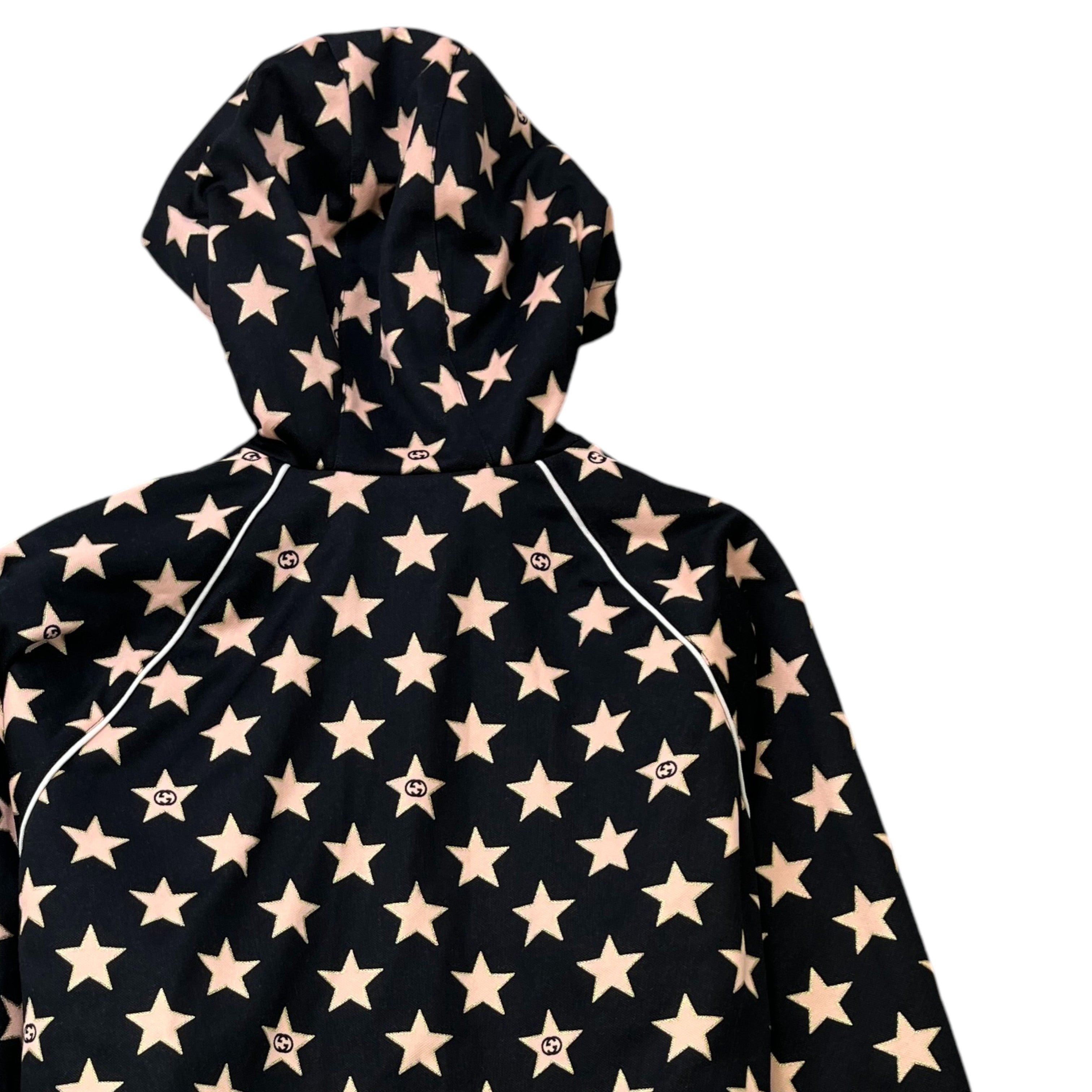 Men's Star Monogram Hoodie Black Size S