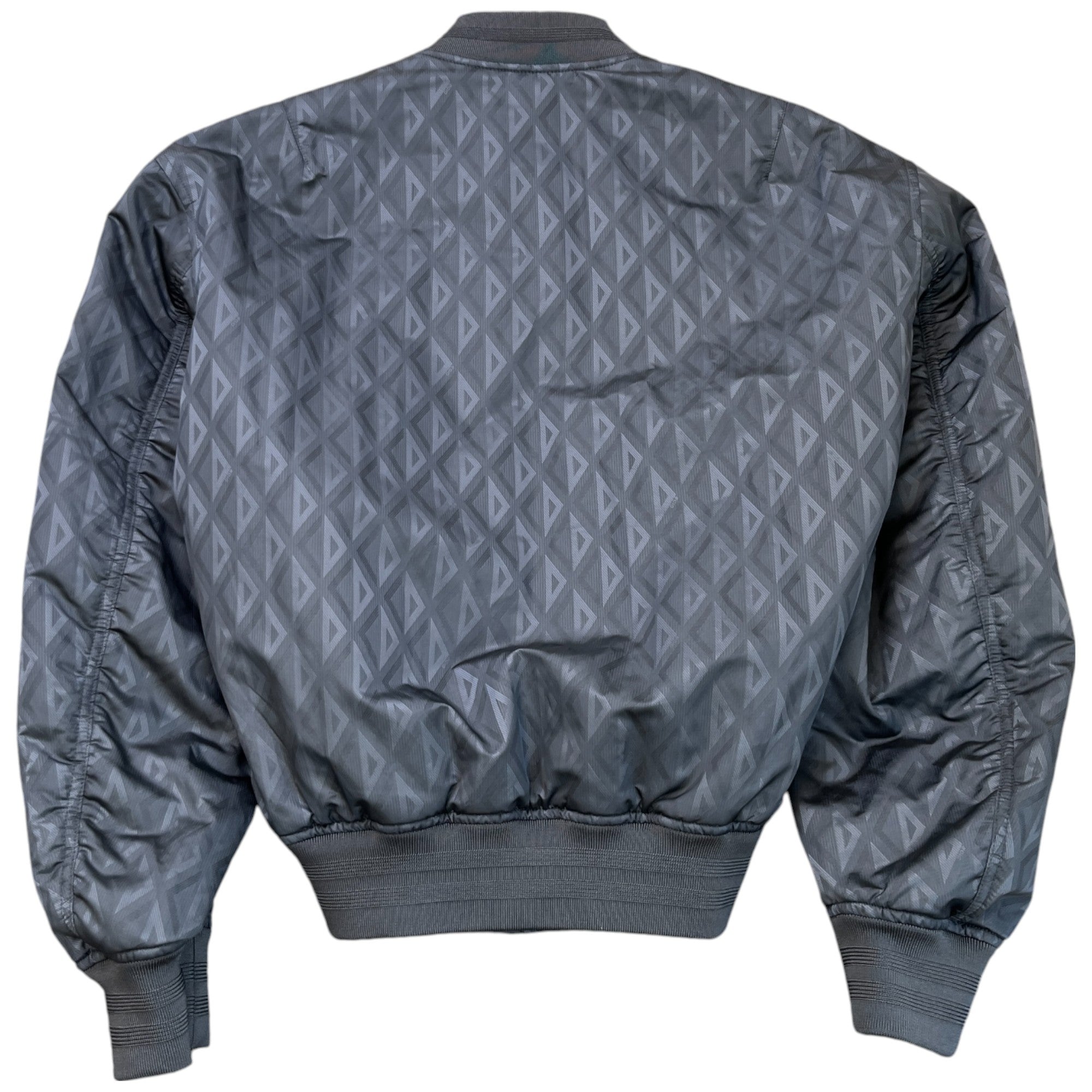 Men's Cd Diamond Bomber Jacket Grey Size IT 54 / XXL