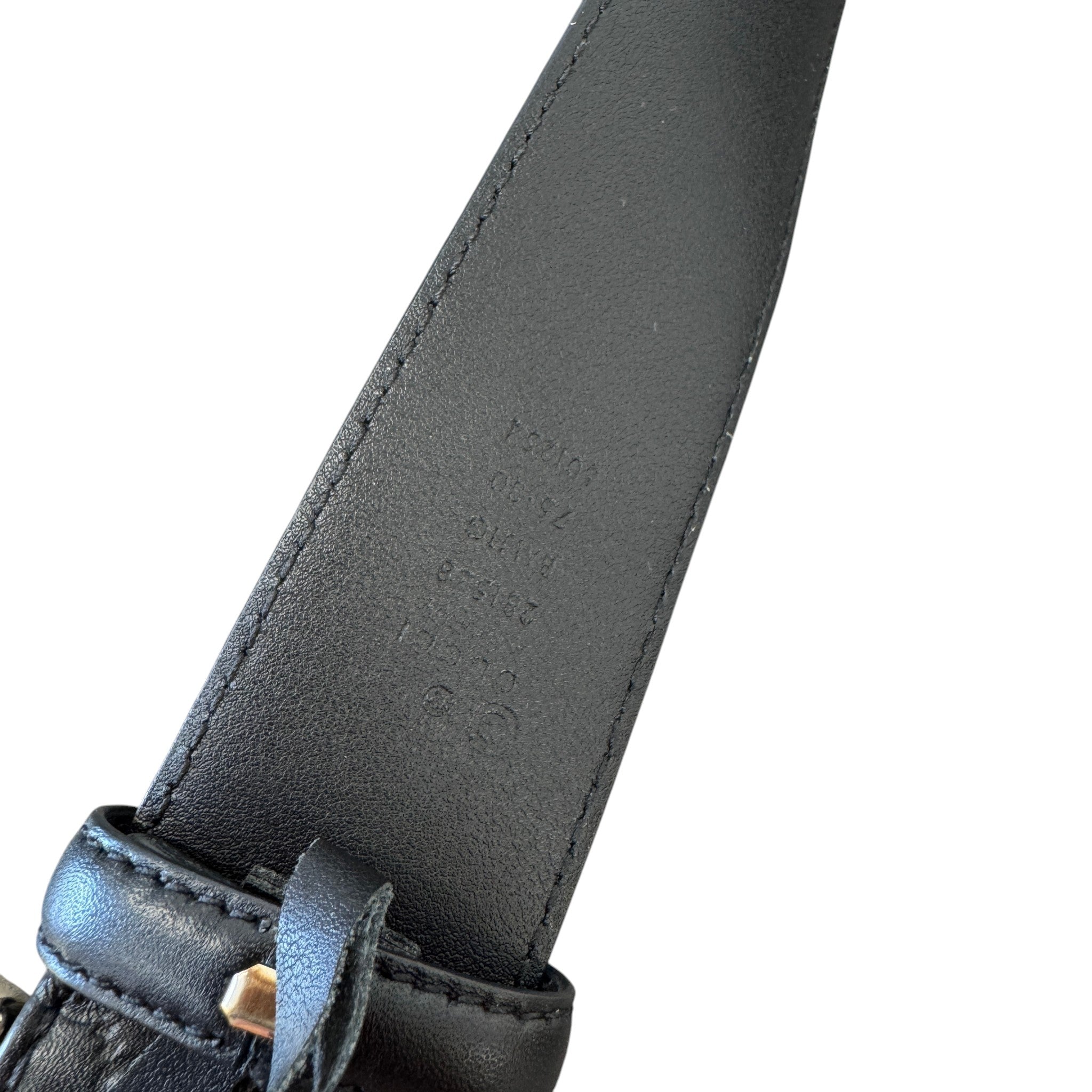 Men's Gg Supreme Belt Black Size 75CM / UK 6
