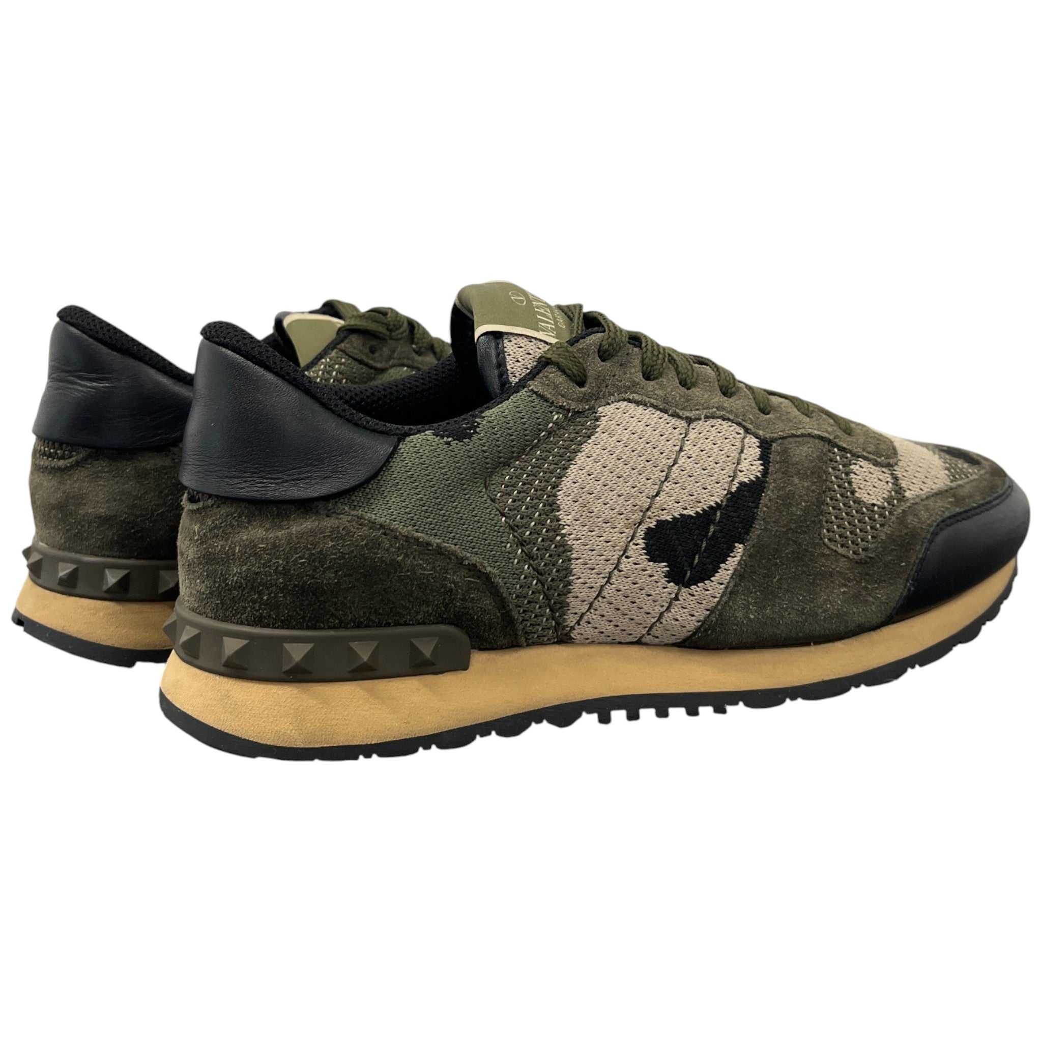 Men's Rockrunner Camouflage Low Trainers Khaki Size EU 39.5 / UK 5.5