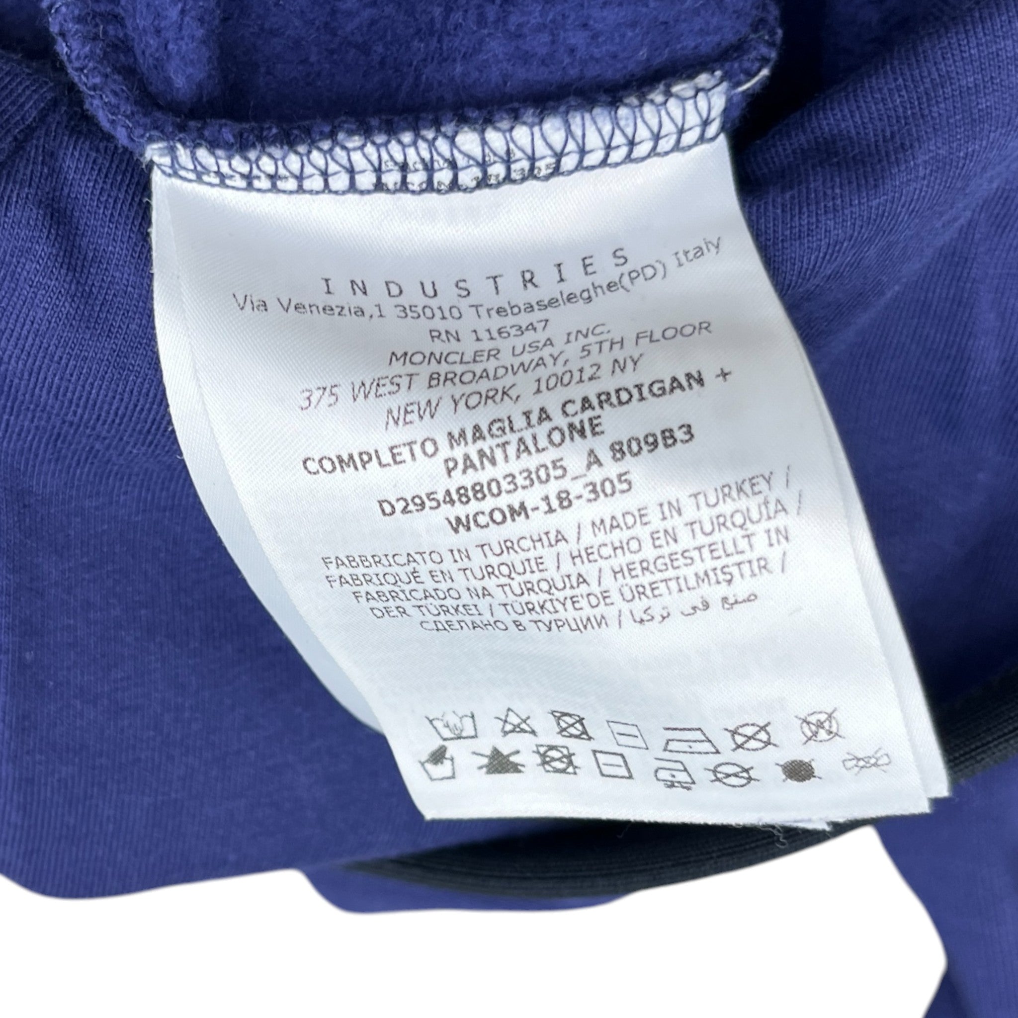 Men's Completo Maglia Boys Age 12 Full Tracksuit Navy Size XXS