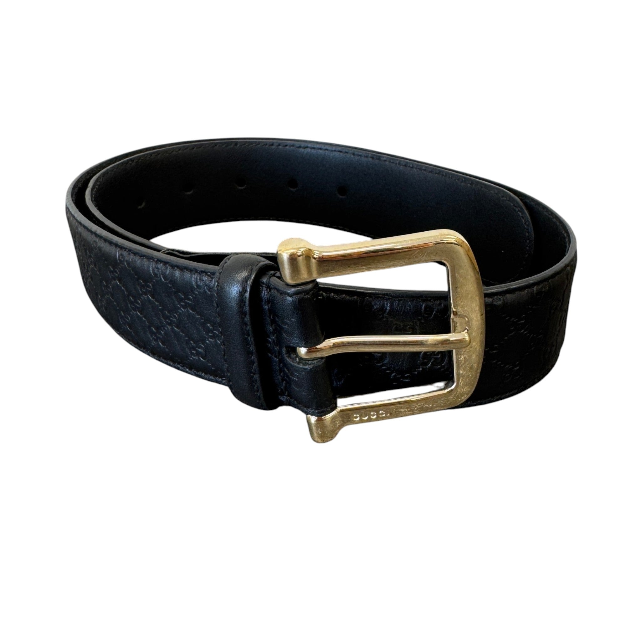Men's Gg Supreme Belt Black Size 75CM / UK 6