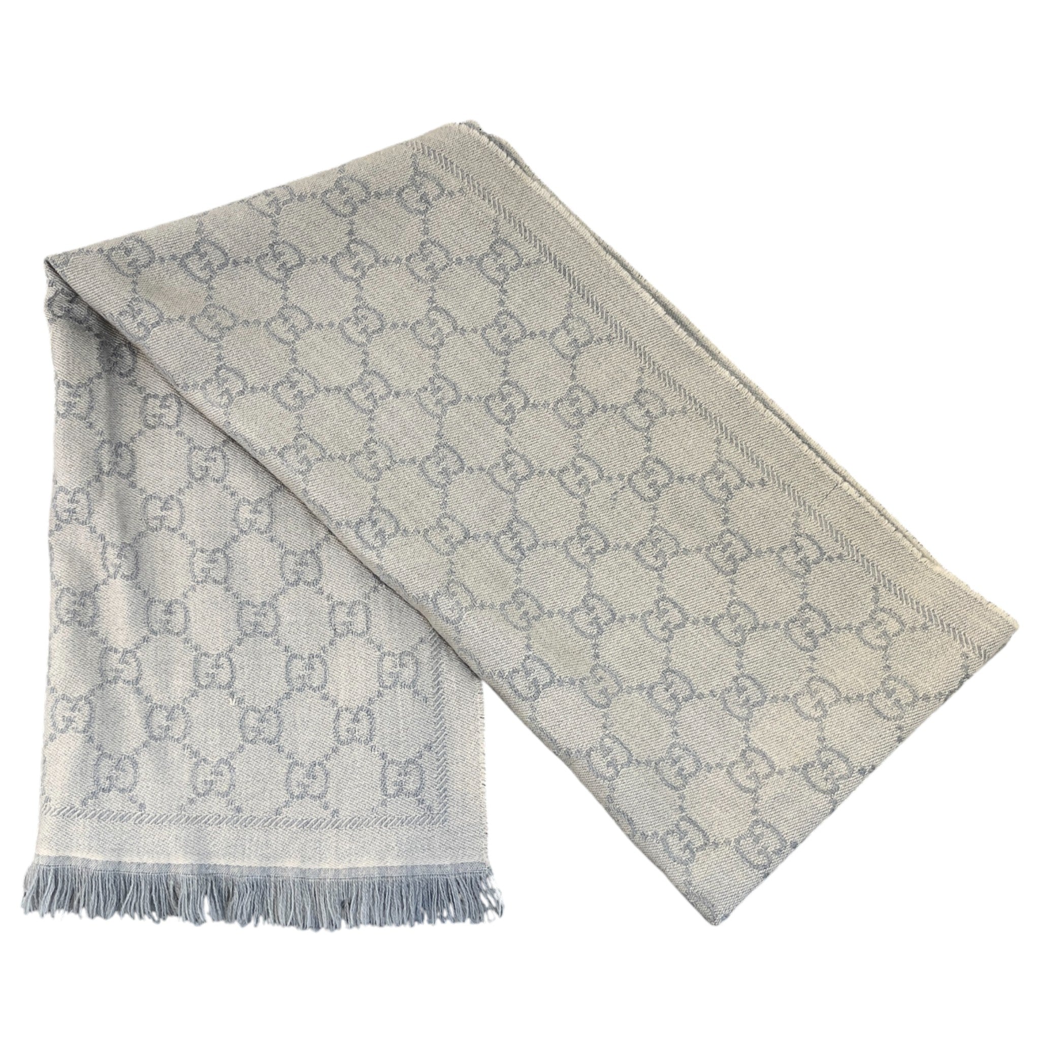 Women's Gg Monogram Scarf Blue