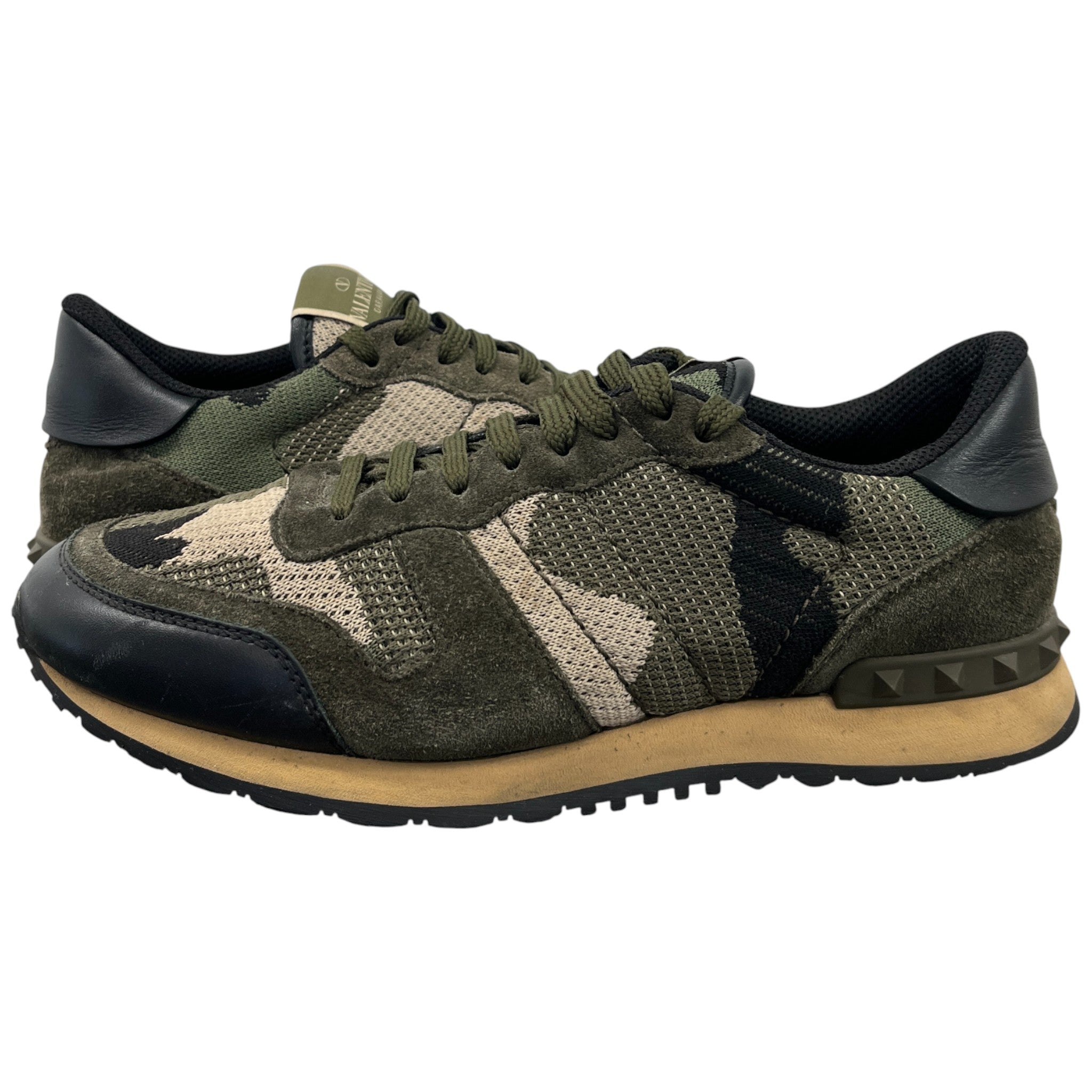 Men's Rockrunner Camouflage Low Trainers Khaki Size EU 39.5 / UK 5.5