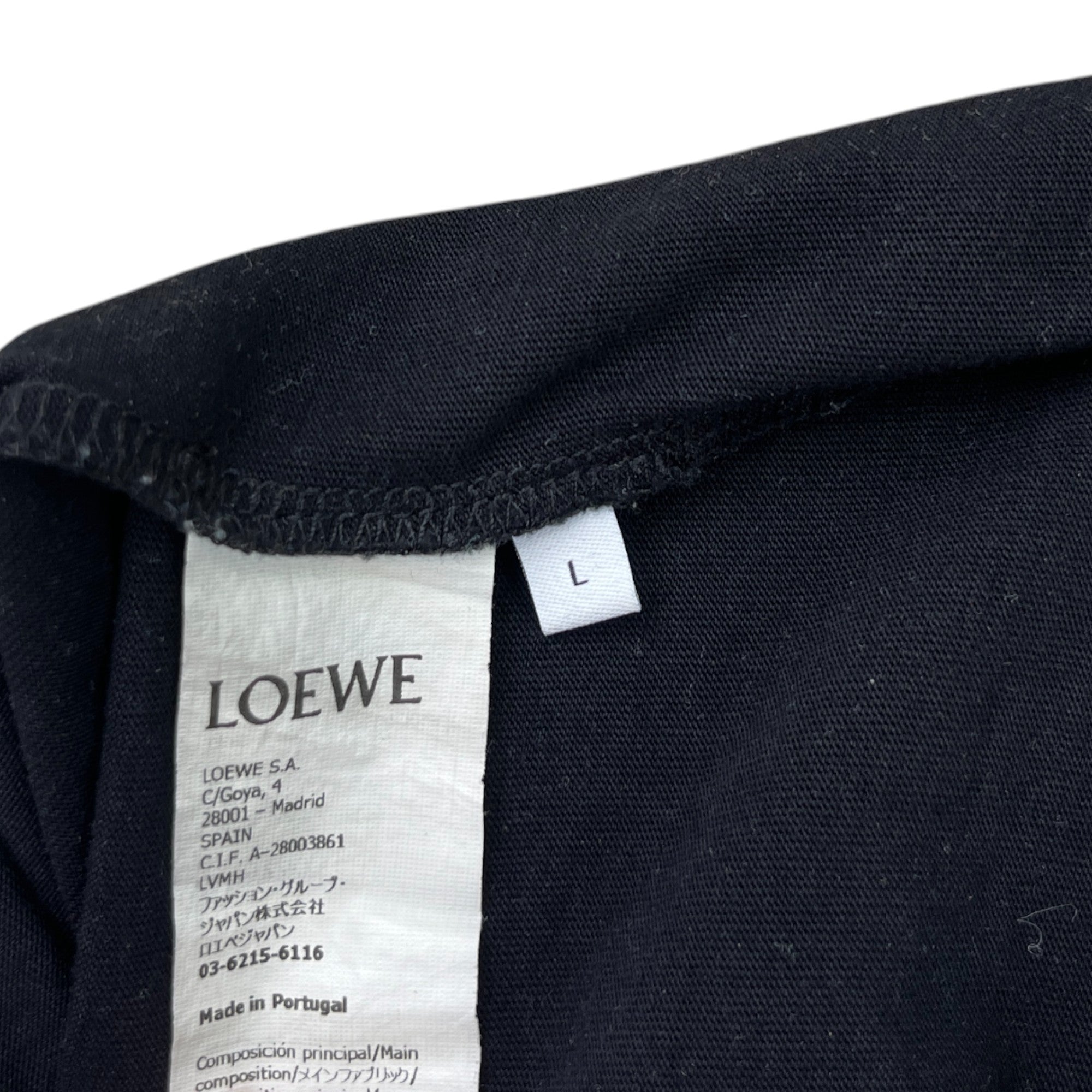 Men's Anagram Logo T-Shirt Black Size L