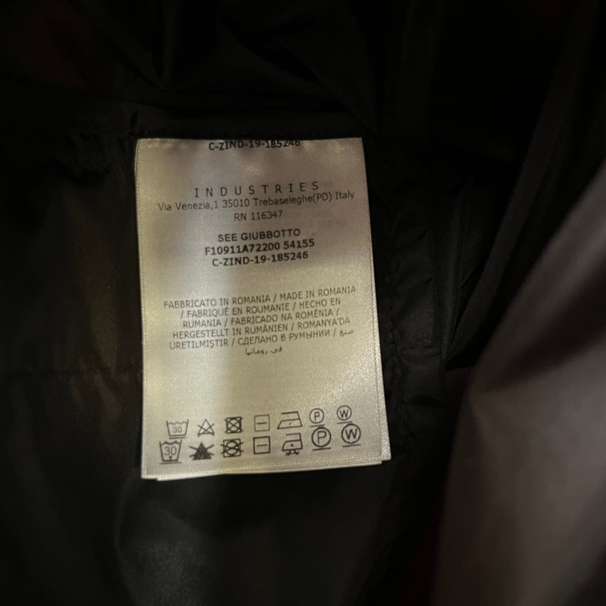 Men's See Jacket Black Size 2 / M