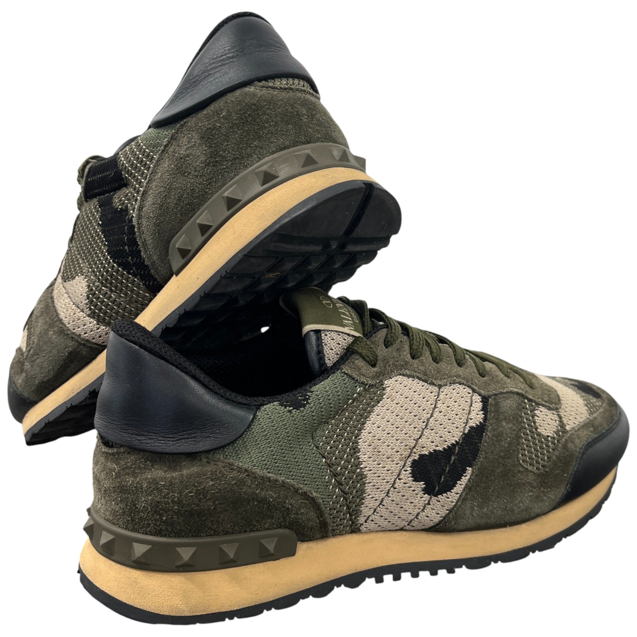 Men's Rockrunner Camouflage Low Trainers Khaki Size EU 39.5 / UK 5.5