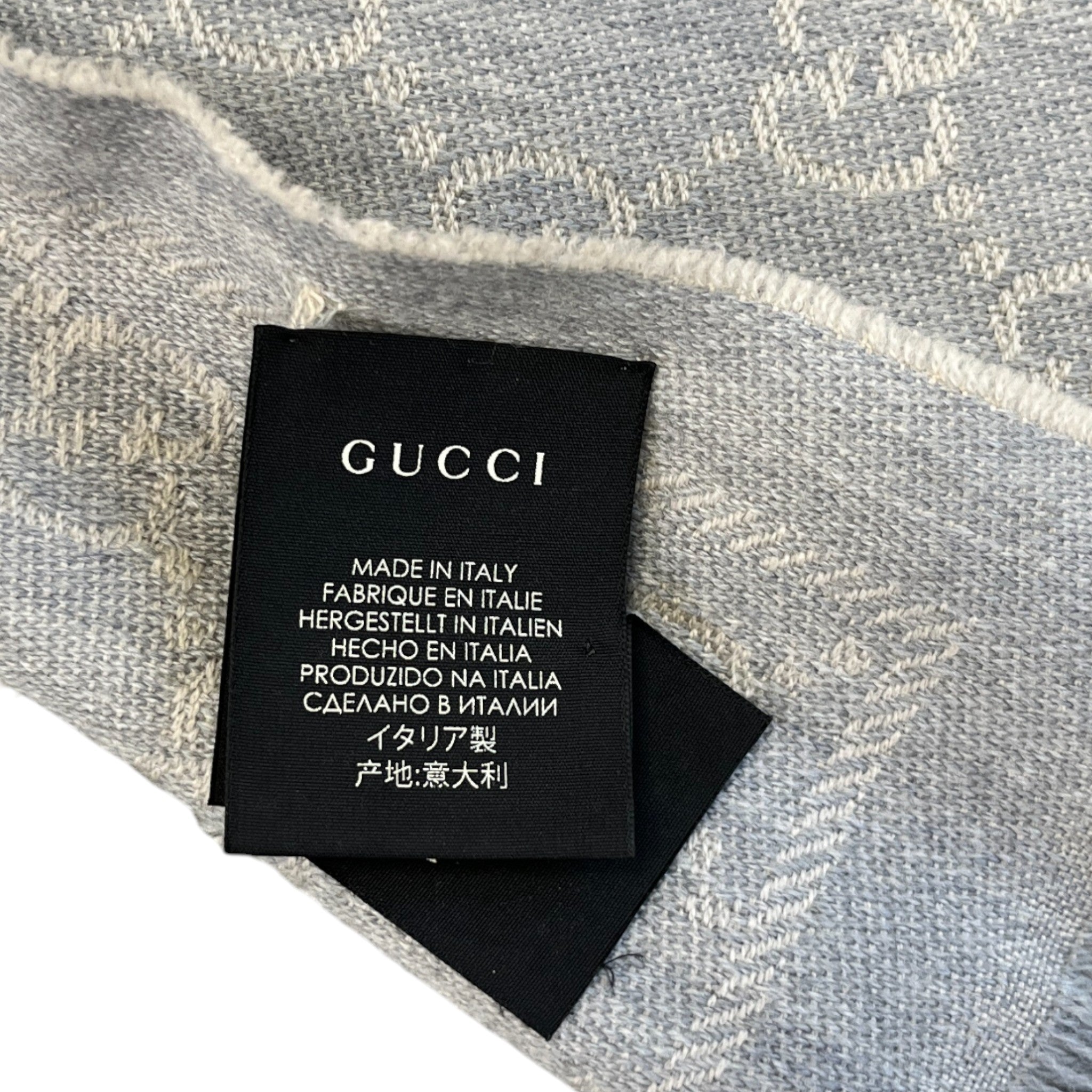 Women's Gg Monogram Scarf Blue