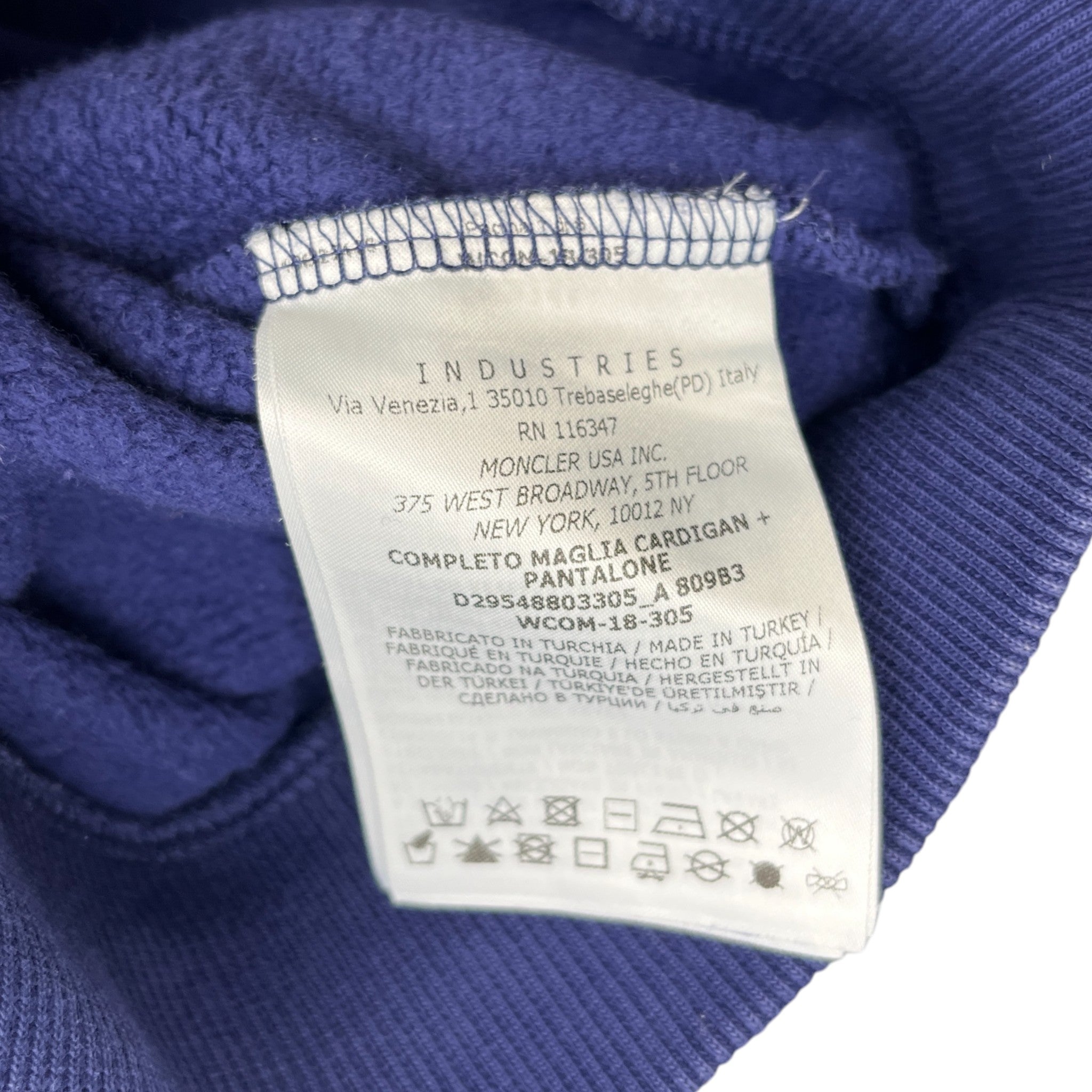 Men's Completo Maglia Boys Age 12 Full Tracksuit Navy Size XXS