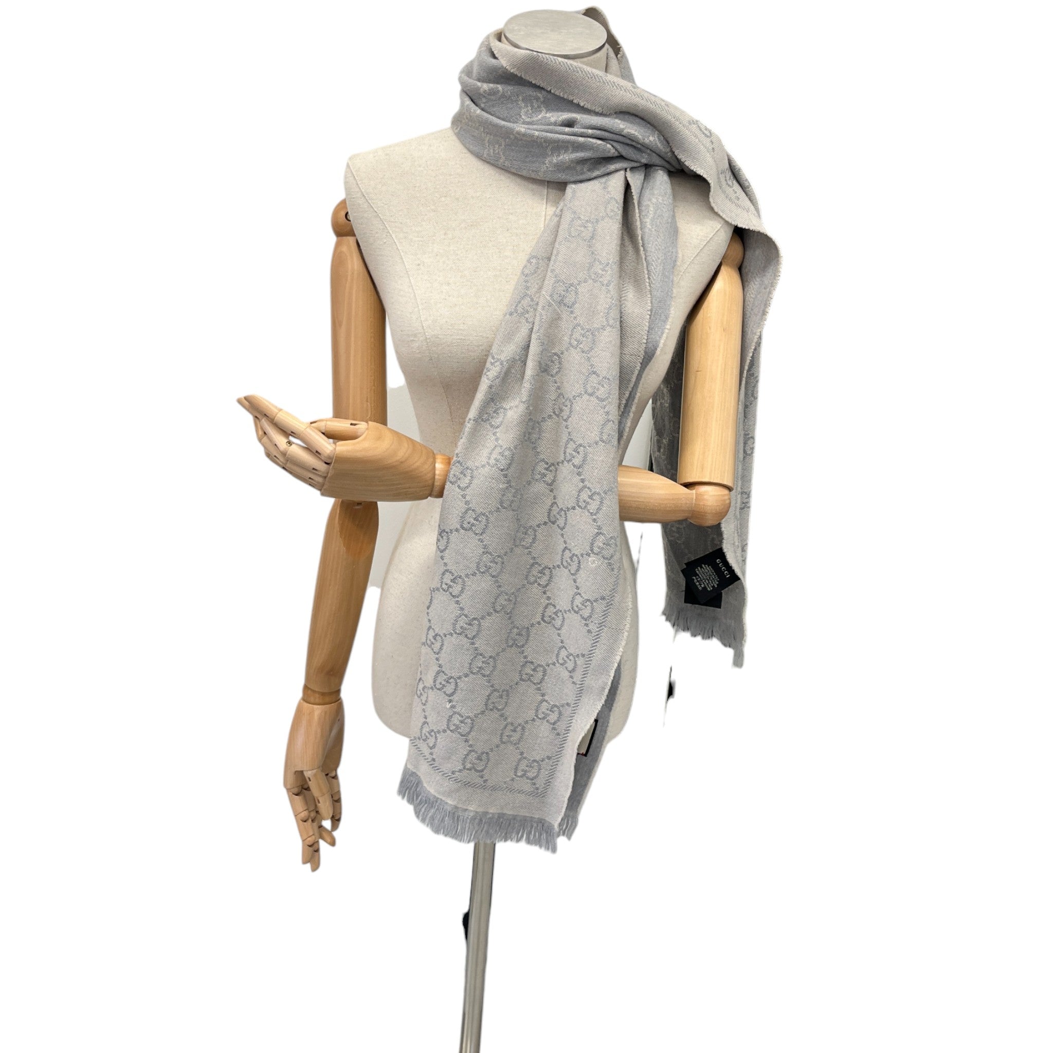 Women's Gg Monogram Scarf Blue