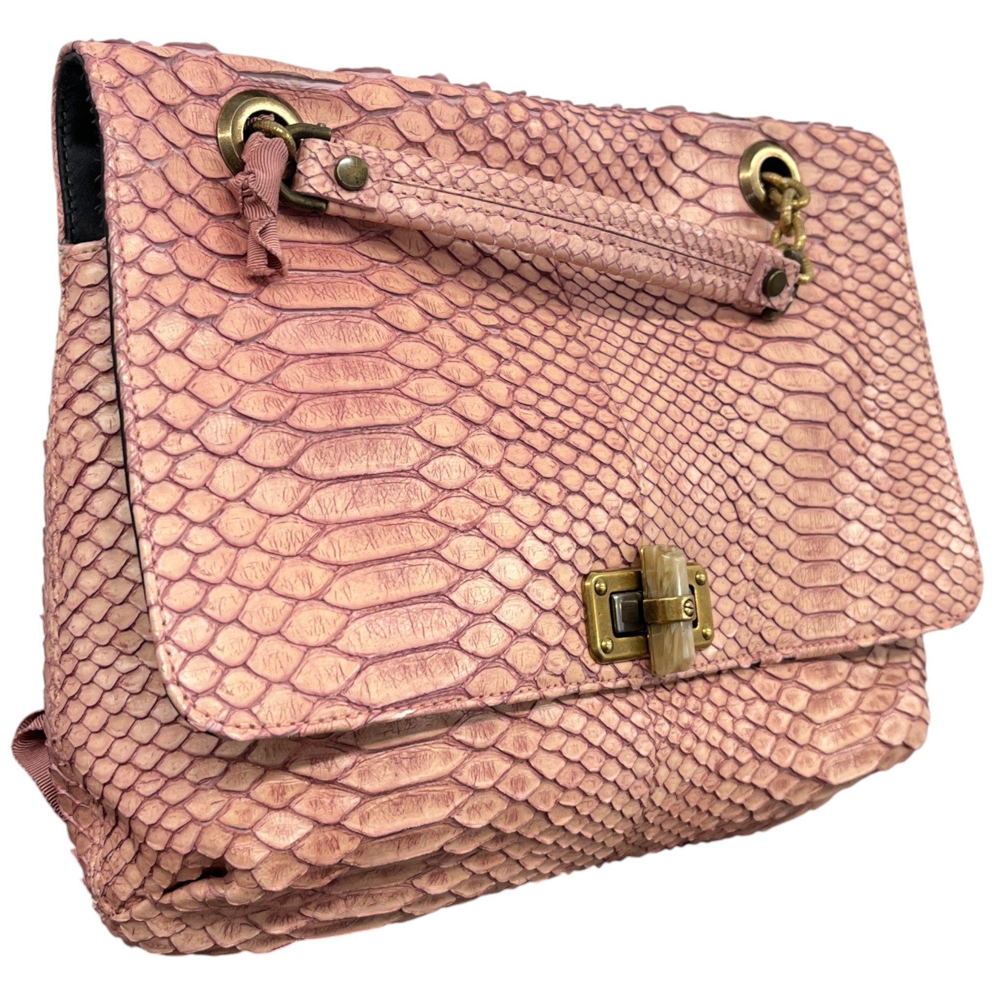 Women's Happy Python Bag Pink