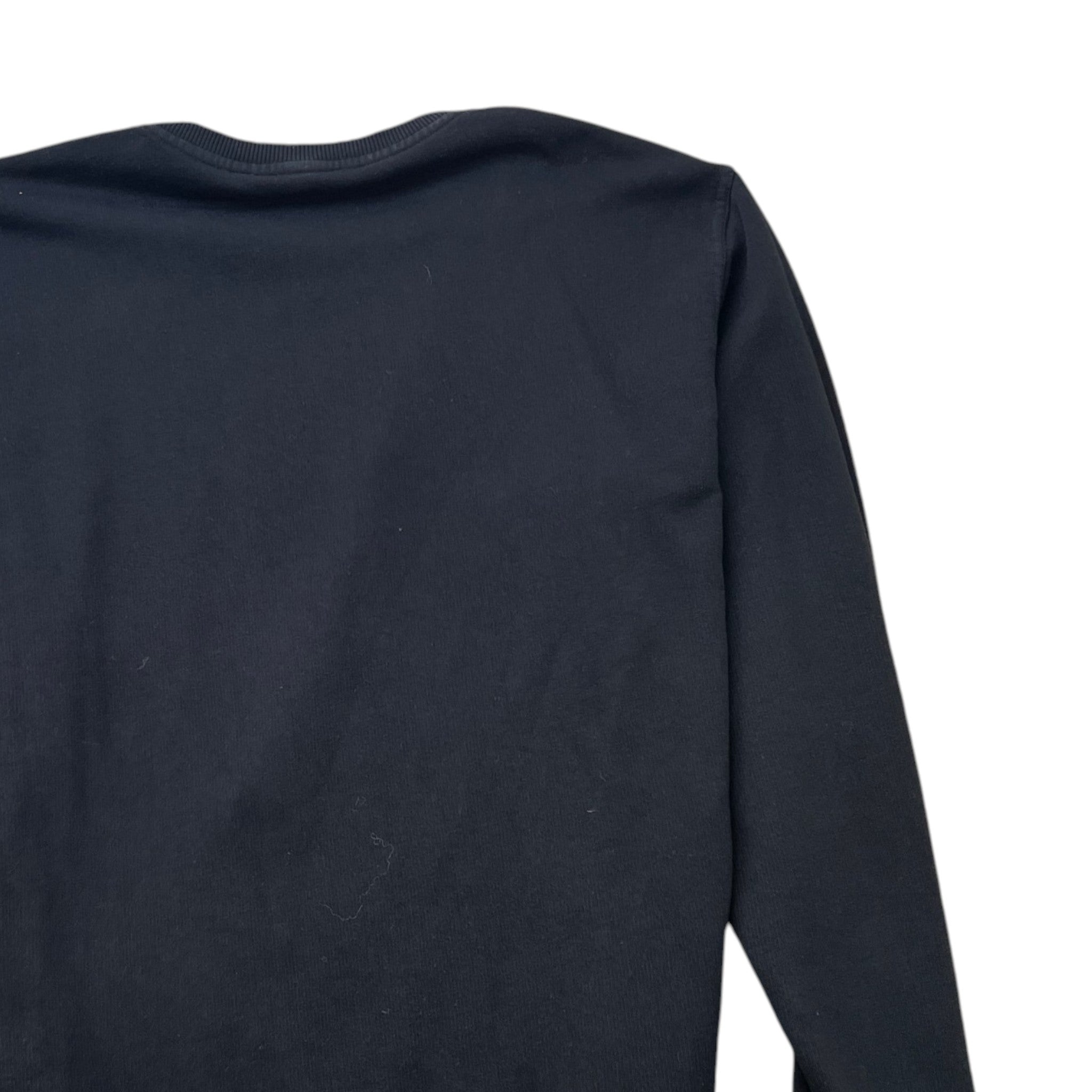 Men's Distressed Logo Sweatshirt Black Size M