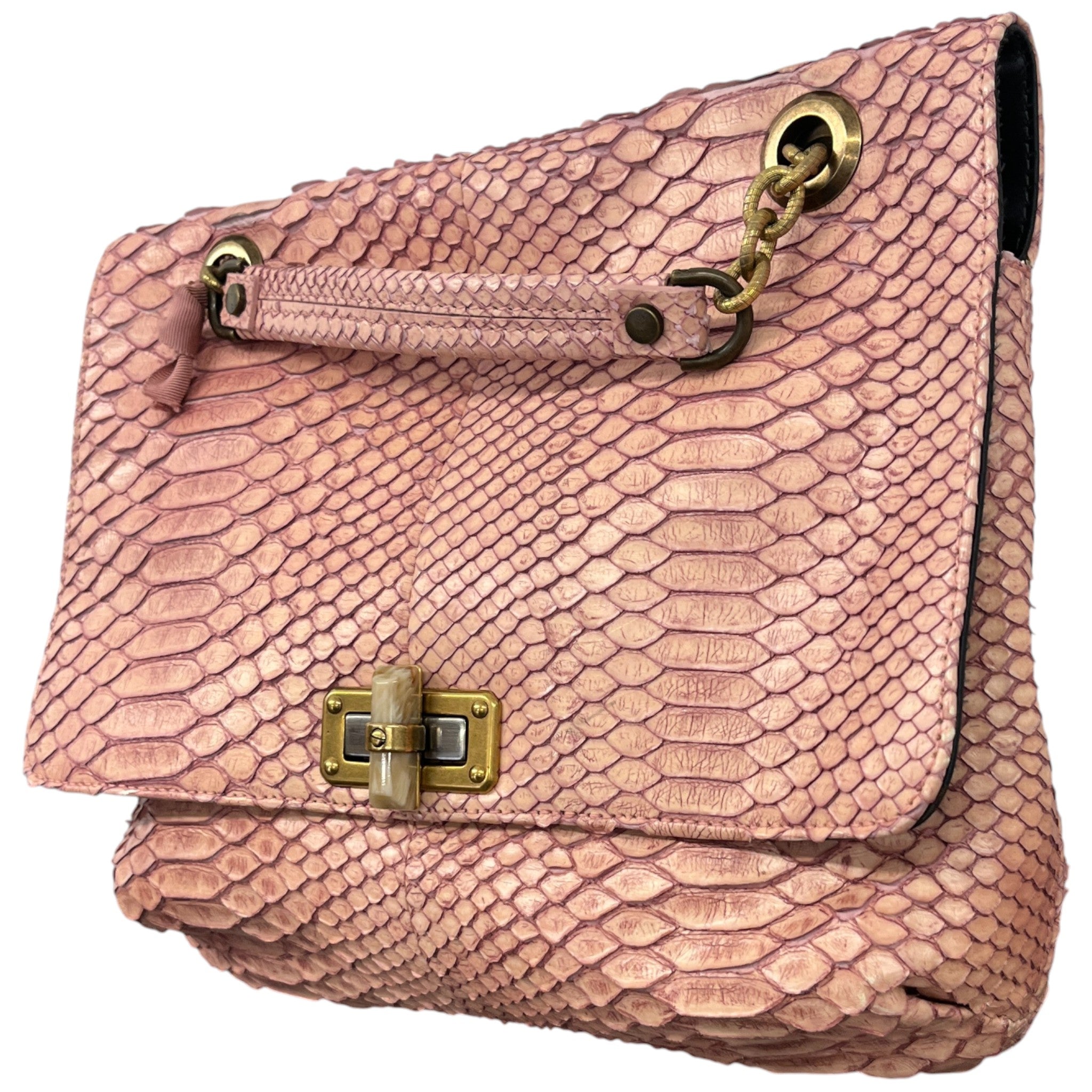 Women's Happy Python Bag Pink