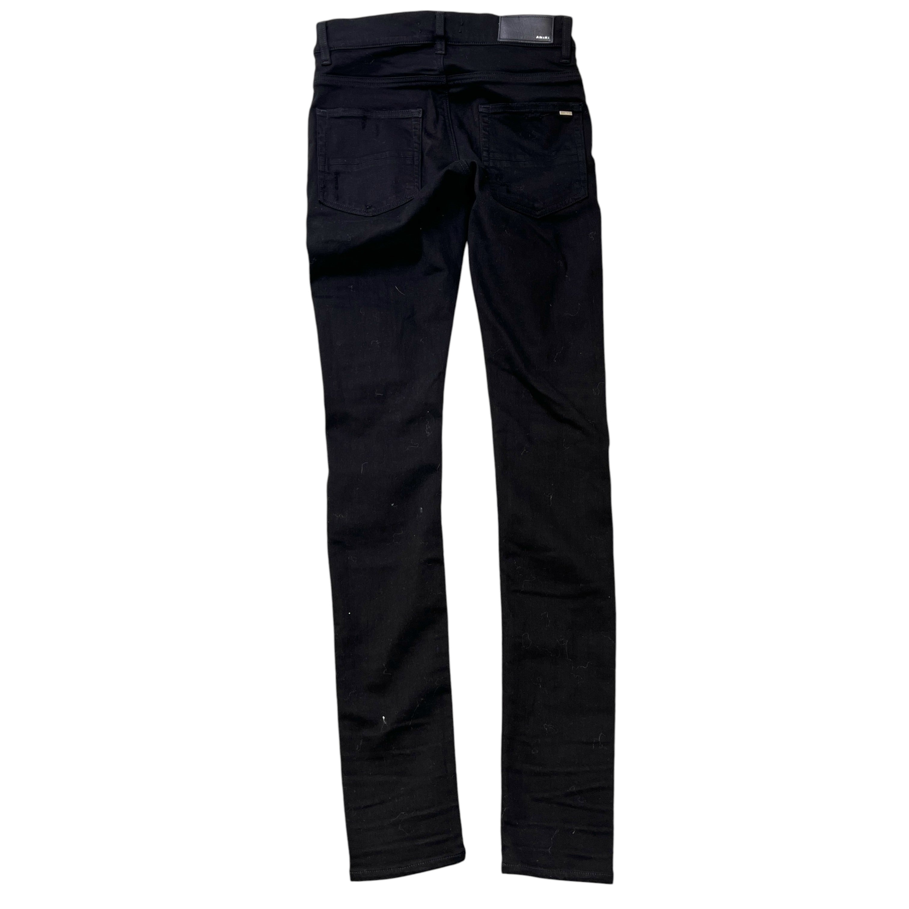 Men's Distressed Jeans Black Size Waist 29"