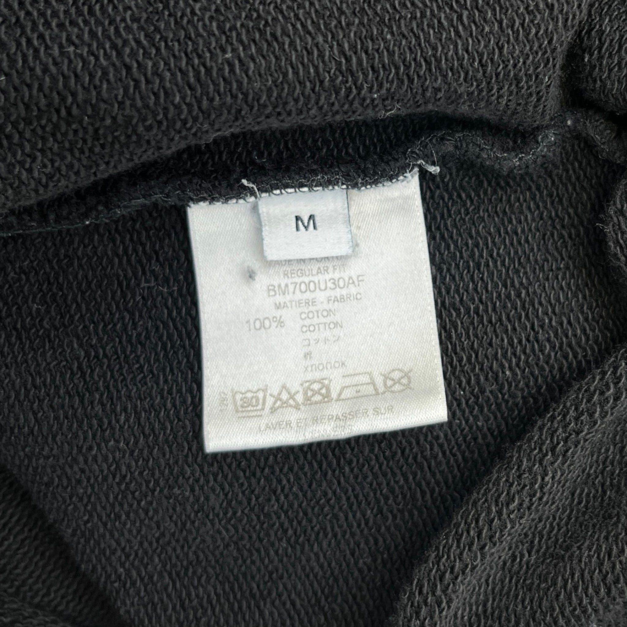 Men's Distressed Logo Sweatshirt Black Size M