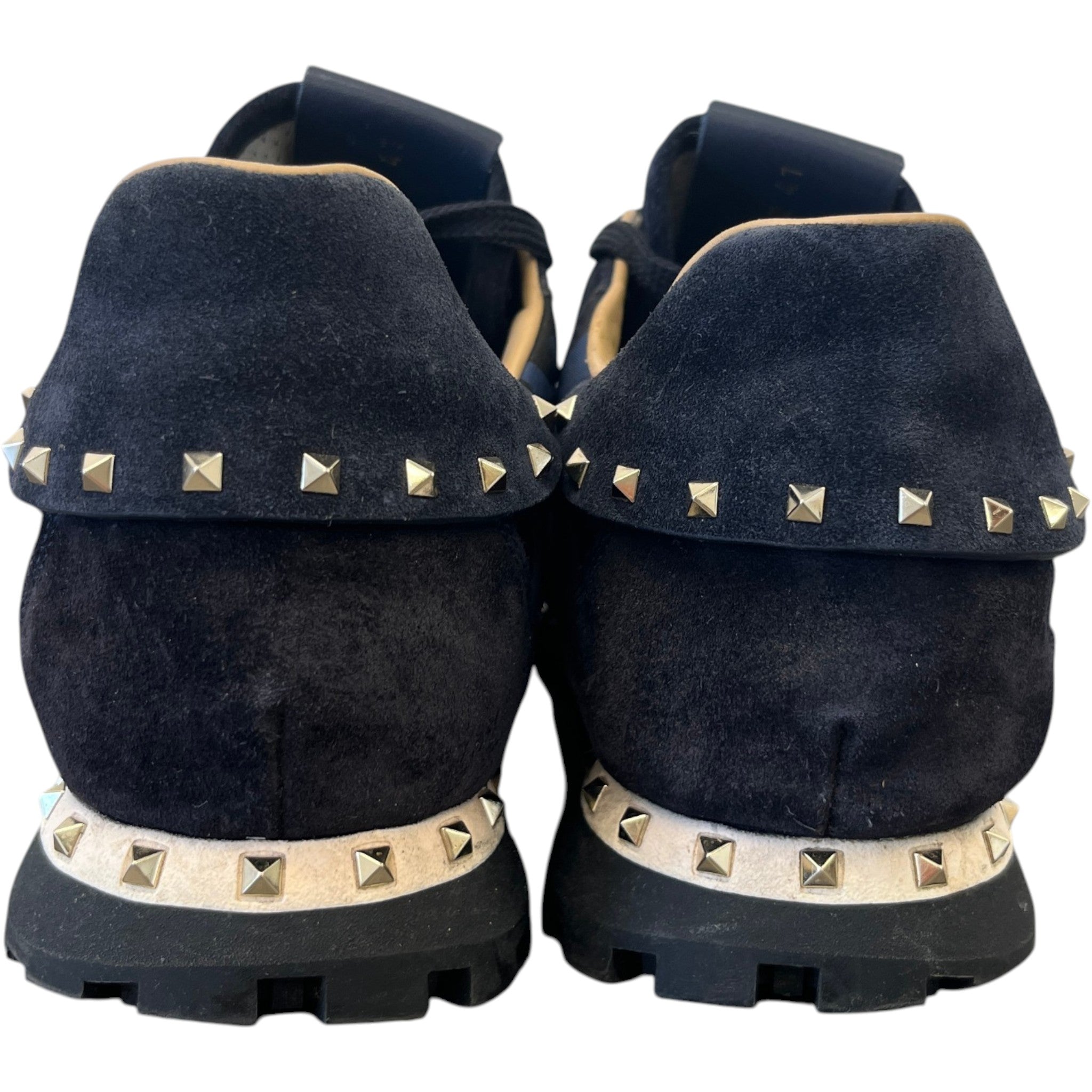 Men's Rockstud Camouflage Low Trainers Navy Size EU 41 / UK 7
