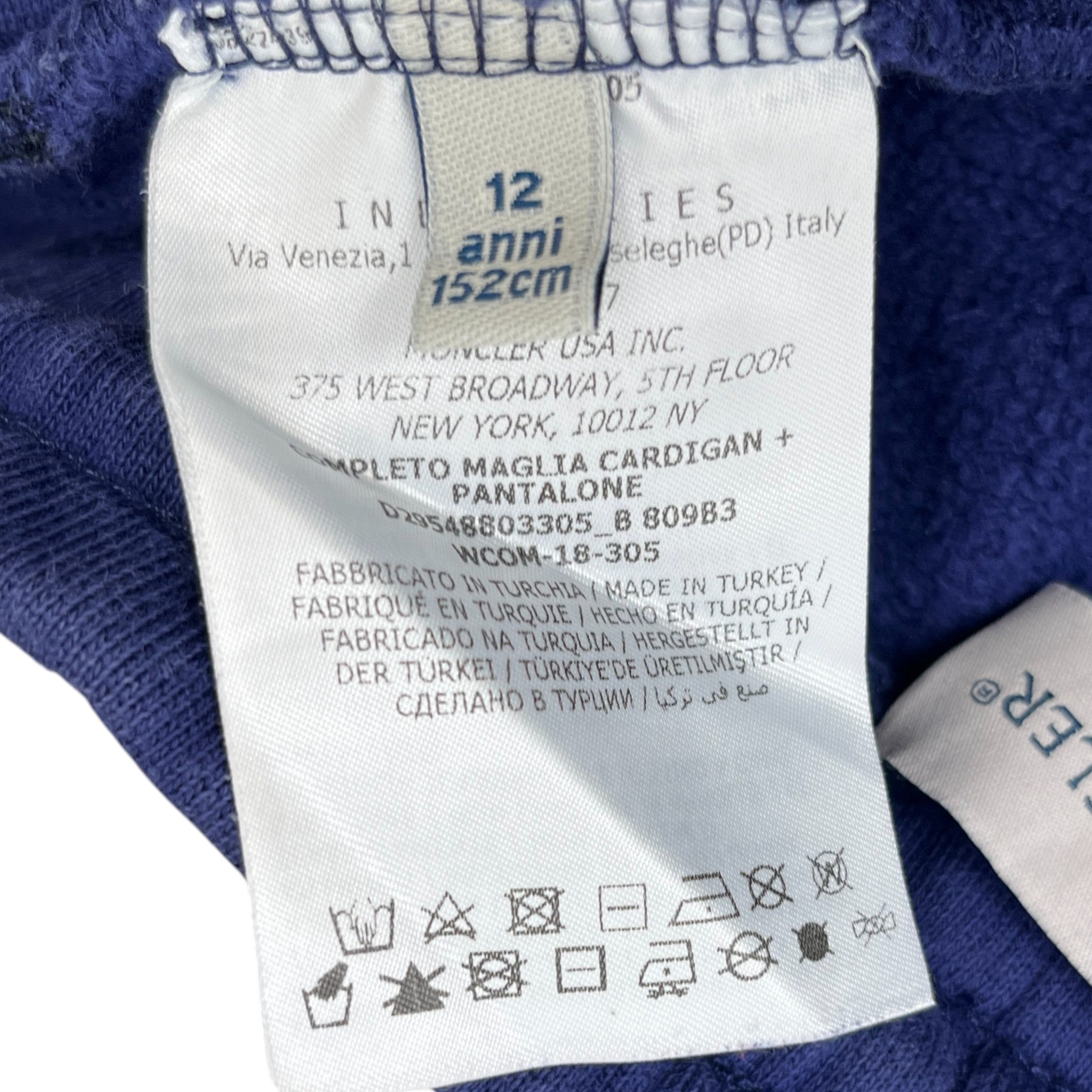 Men's Completo Maglia Boys Age 12 Full Tracksuit Navy Size XXS