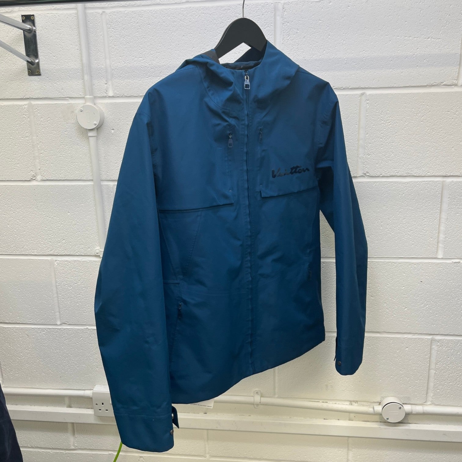 Men's Signature Hooded Parka Jacket Blue Size IT 48 / M