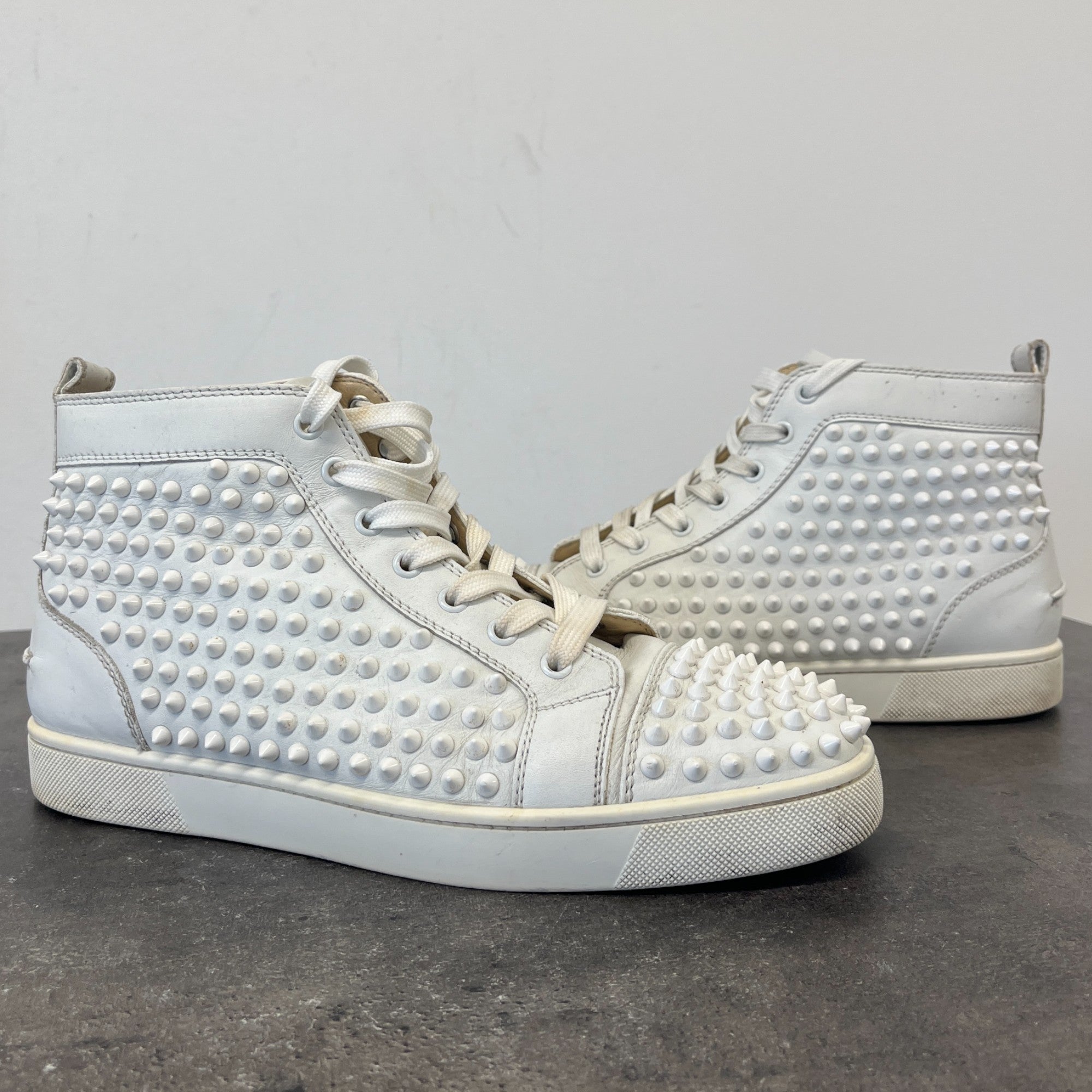 Men's Louis Spikes High Trainers White Size EU 40.5 / UK 6.5