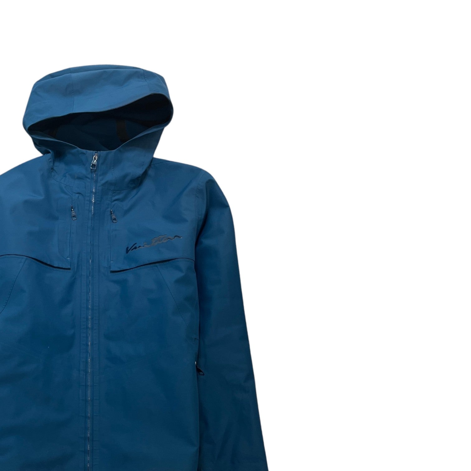 Men's Signature Hooded Parka Jacket Blue Size IT 48 / M