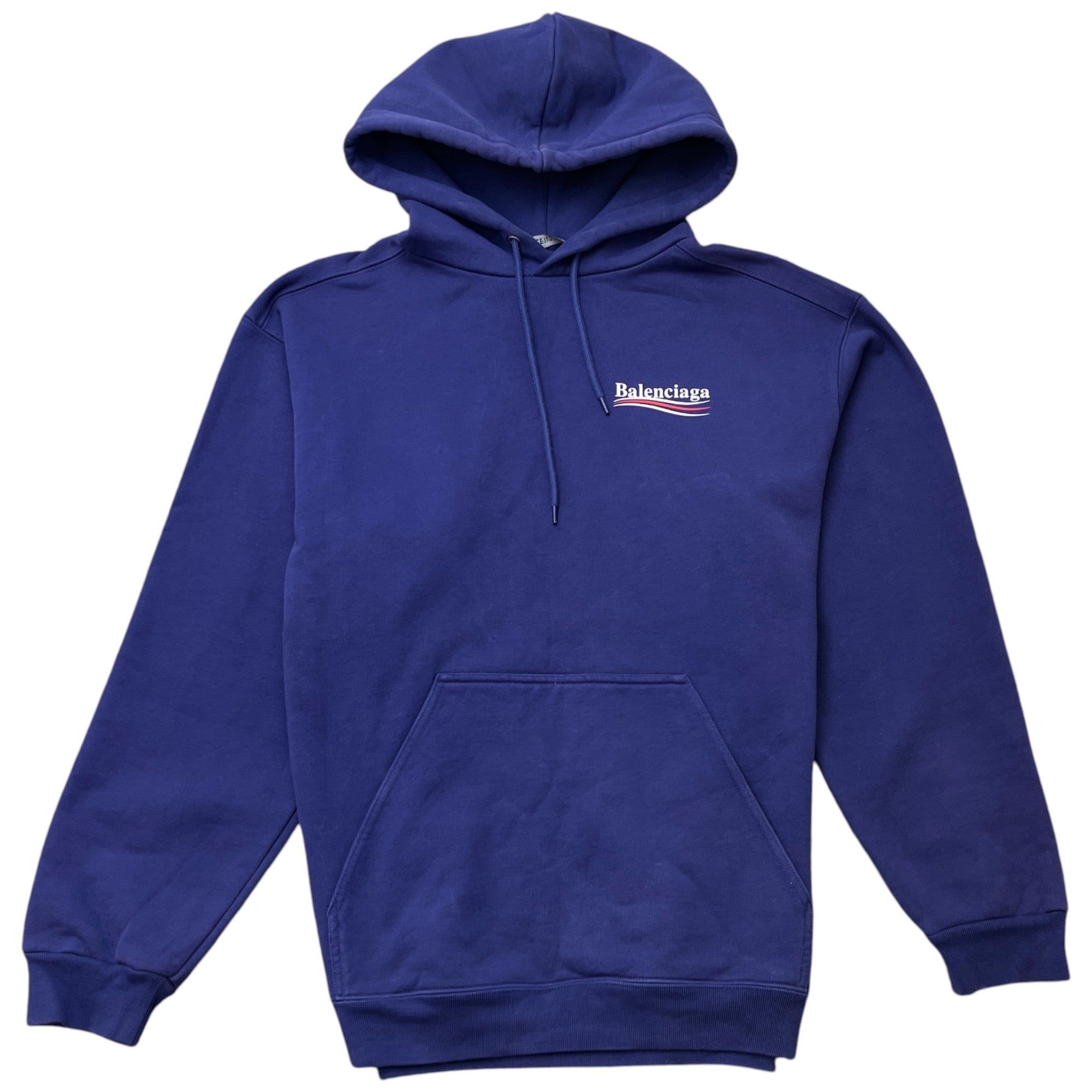 Men's Political Logo Hoodie Purple Size M