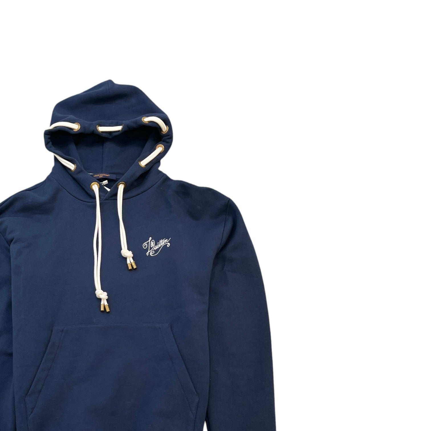 Men's Nautical Ropes Hoodie Navy Size S
