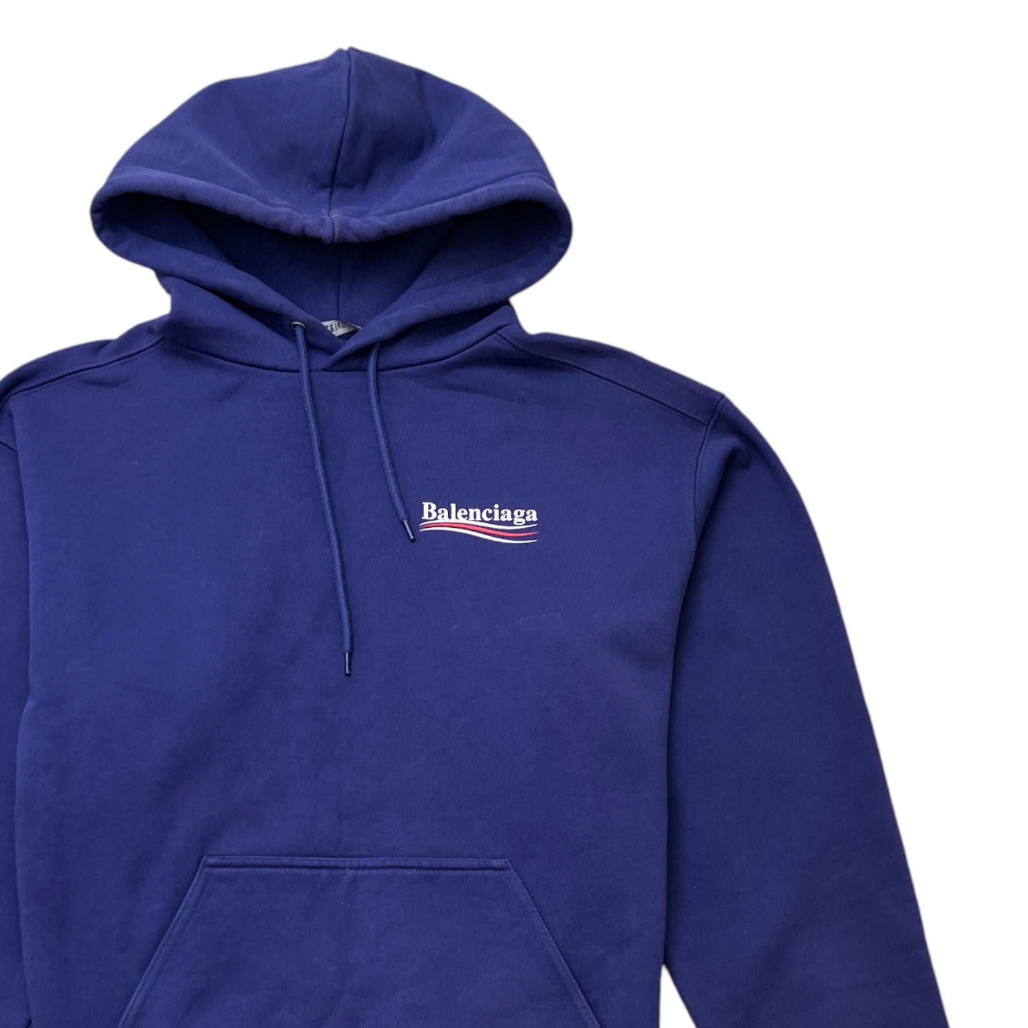 Men's Political Logo Hoodie Purple Size M