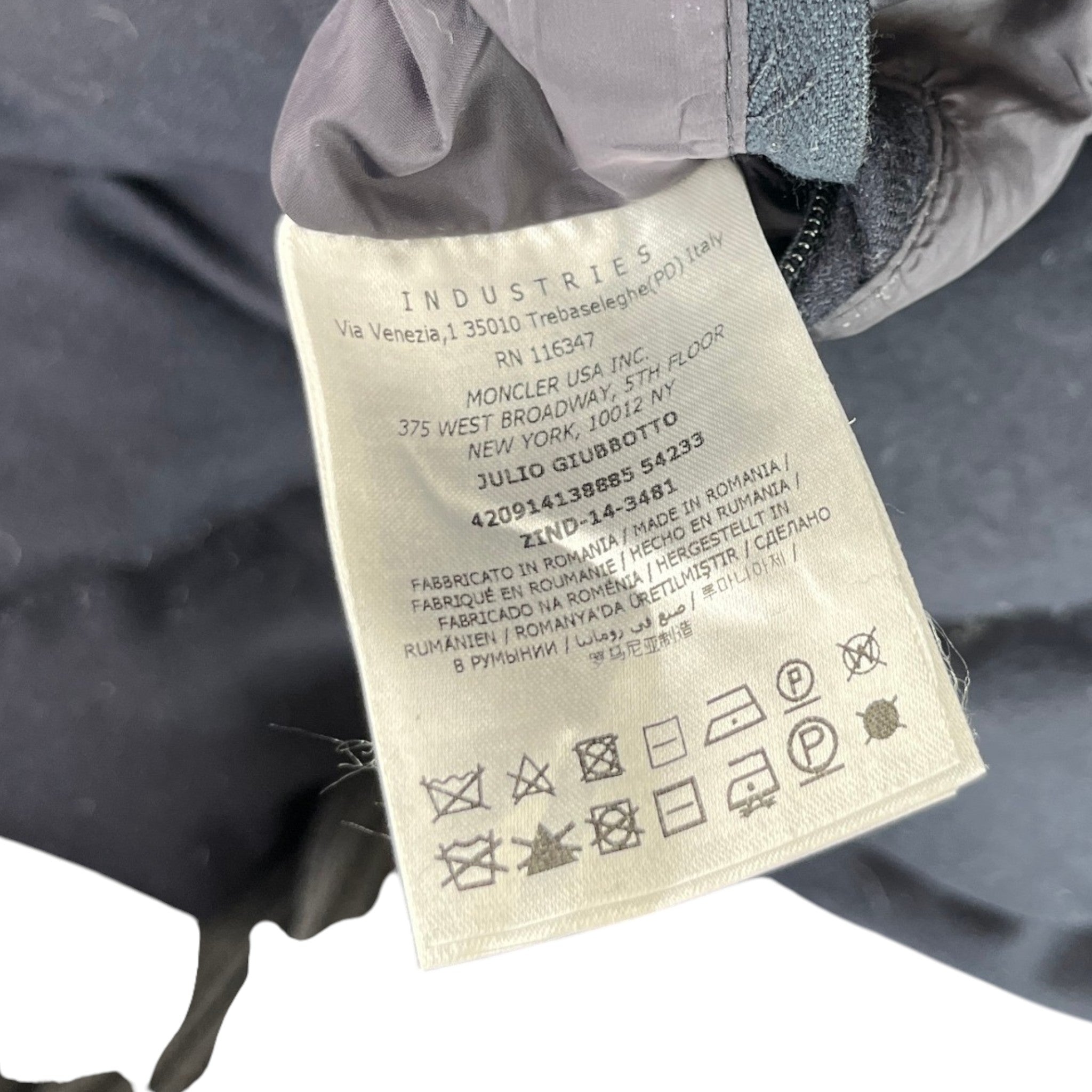 Men's Julio Down Jacket Navy Size 2 / M