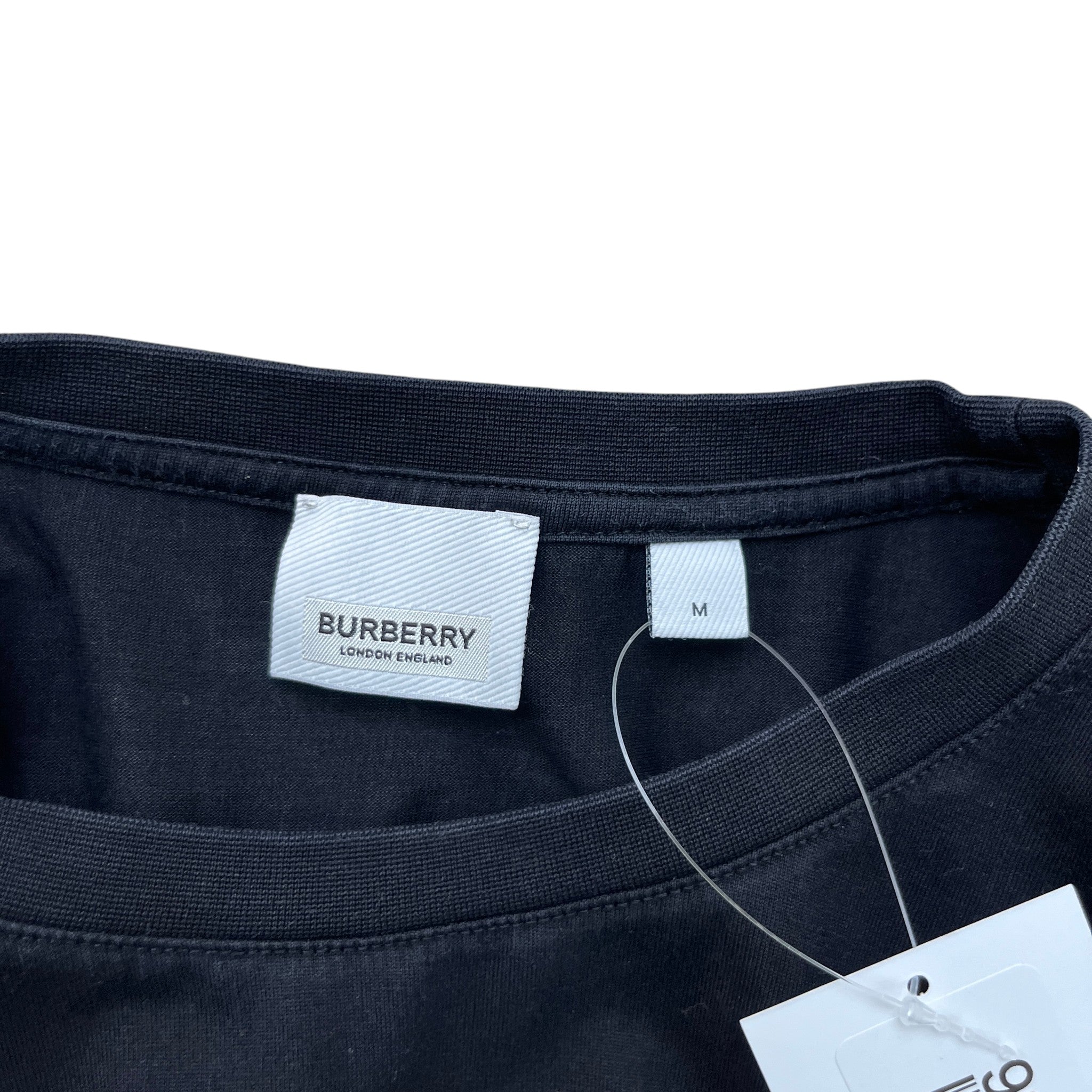 Men's Embroidered Logo T-Shirt Black Size M