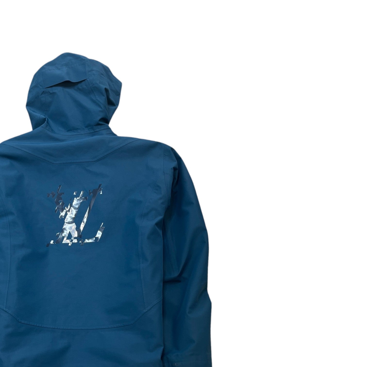 Men's Signature Hooded Parka Jacket Blue Size IT 48 / M