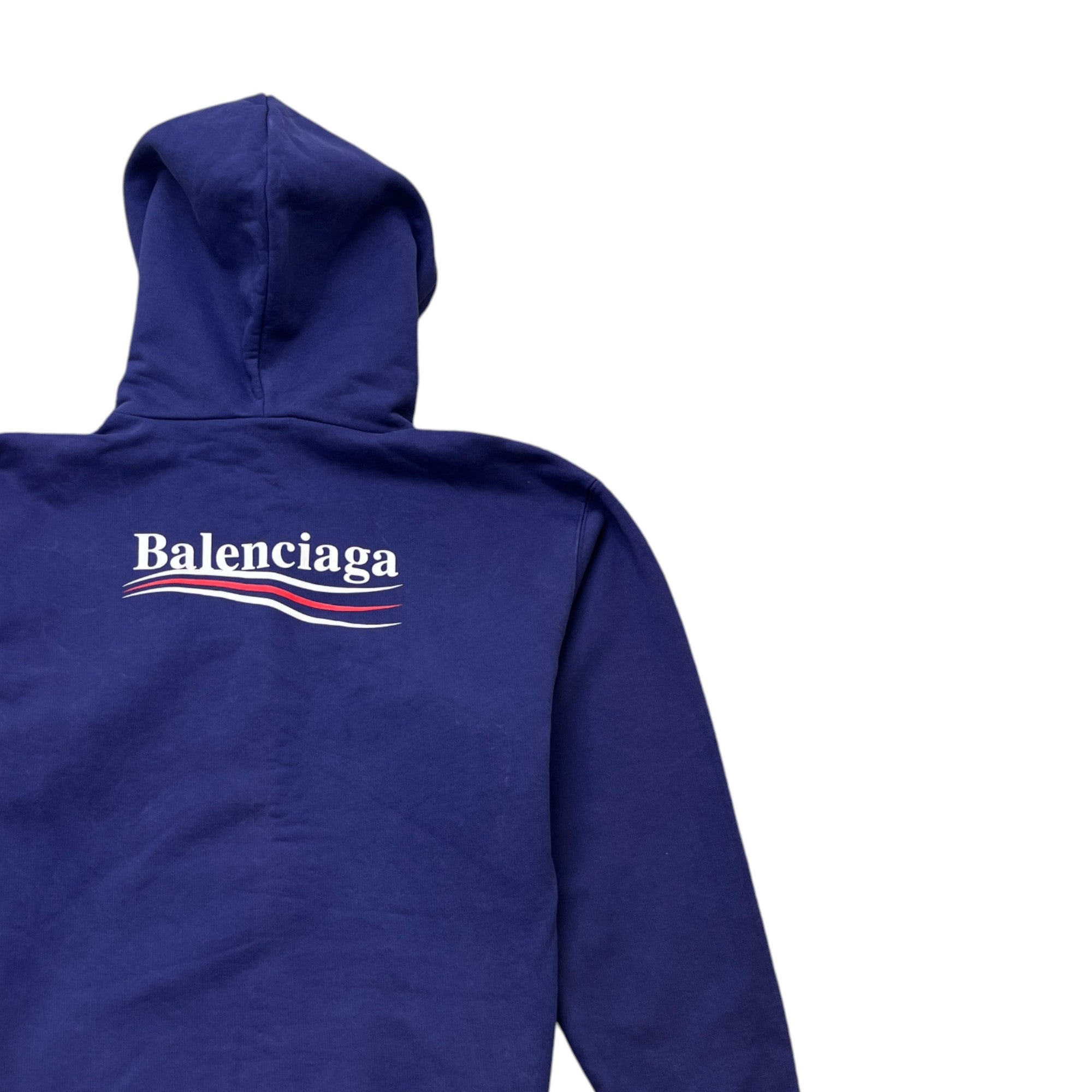 Men's Political Logo Hoodie Purple Size M