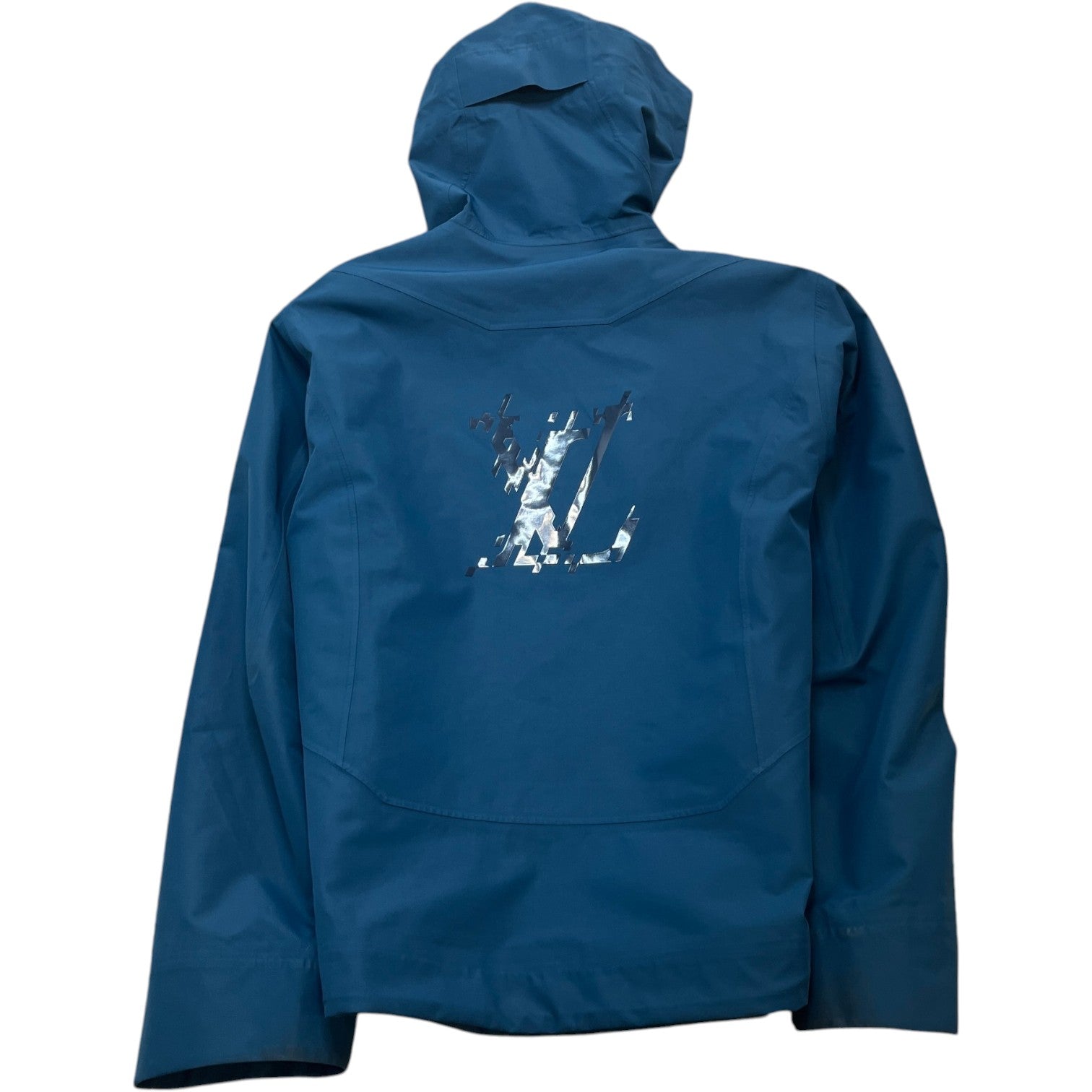 Men's Signature Hooded Parka Jacket Blue Size IT 48 / M