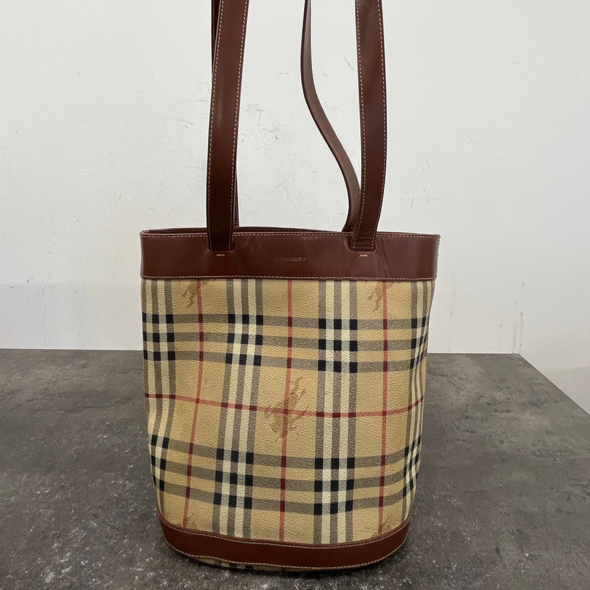 Women's Checkered Bag Brown