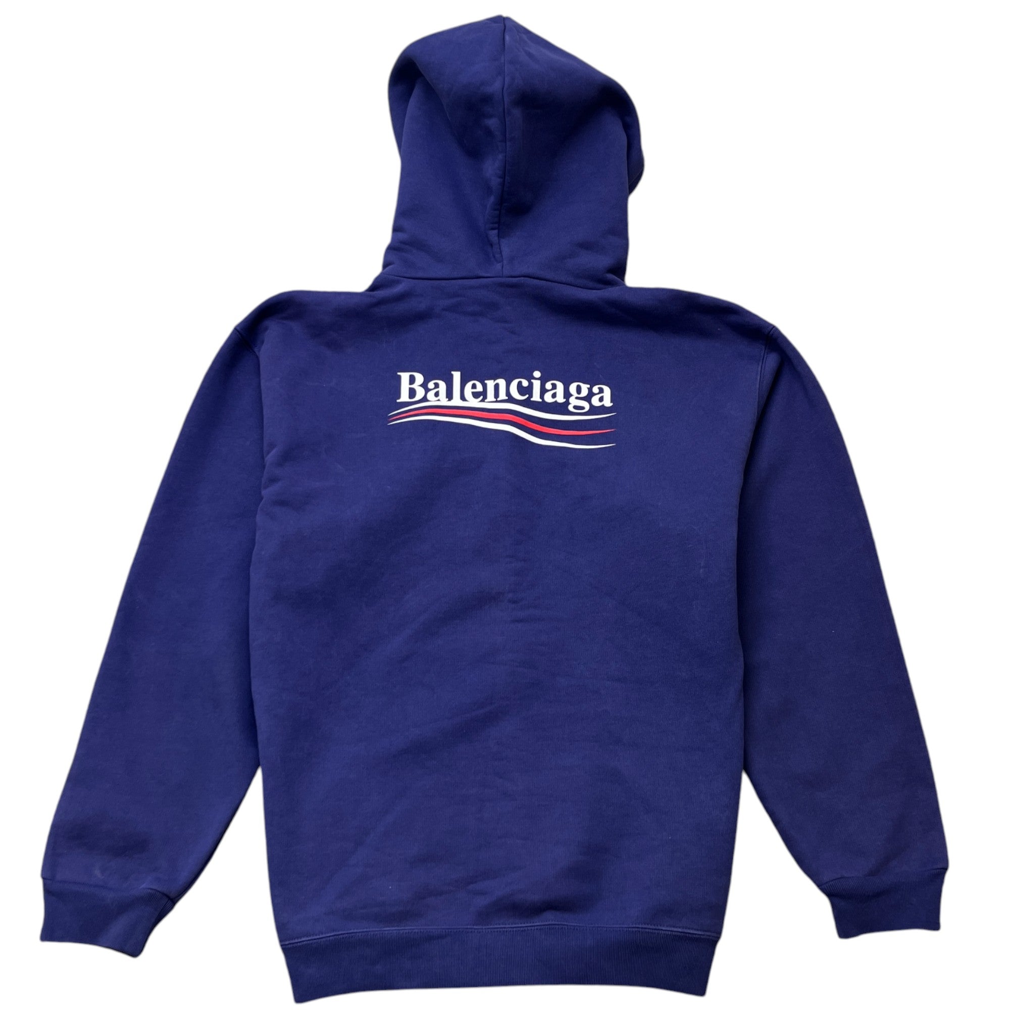 Men's Political Logo Hoodie Purple Size M