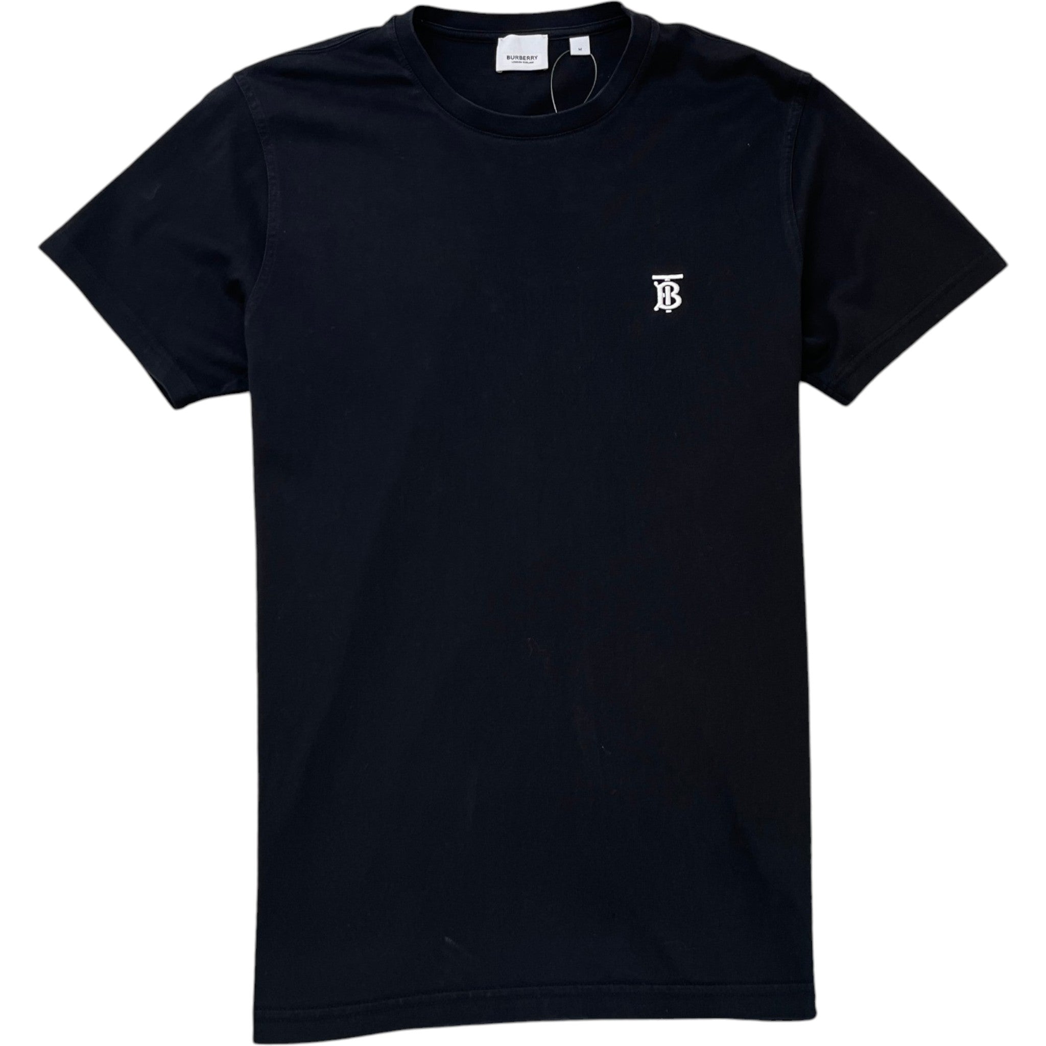 Men's Embroidered Logo T-Shirt Black Size M