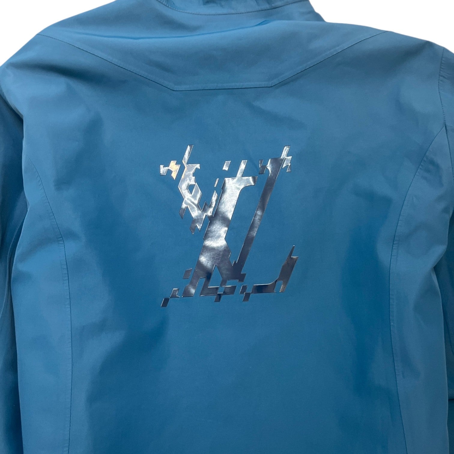 Men's Signature Hooded Parka Jacket Blue Size IT 48 / M