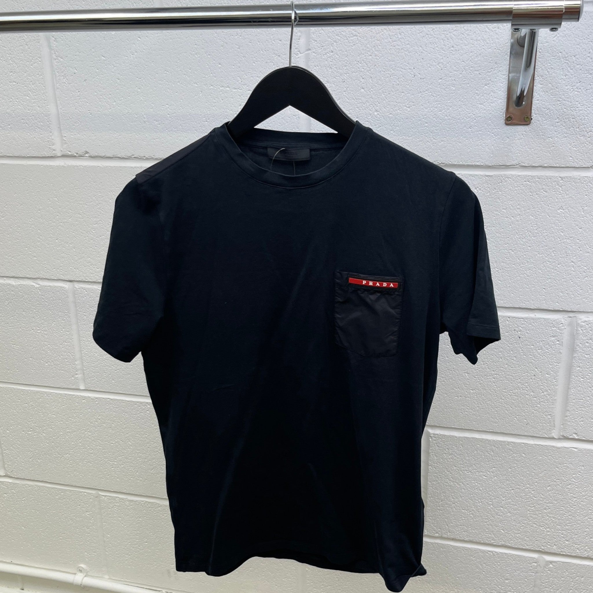 Men's Linea Rosa Junior T-Shirt Black Size S