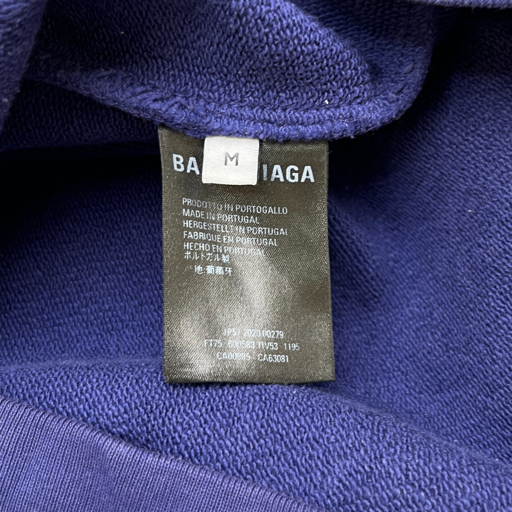 Men's Political Logo Hoodie Purple Size M