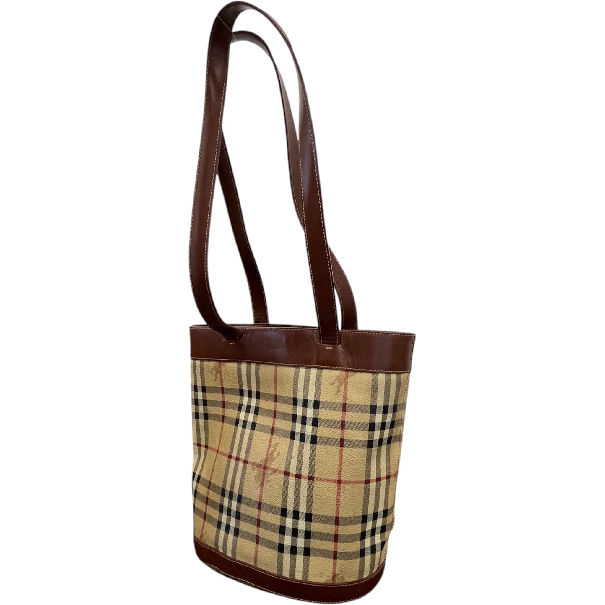 Women's Checkered Bag Brown