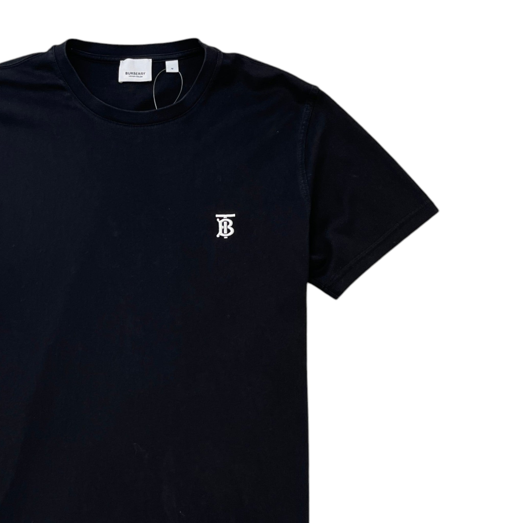 Men's Embroidered Logo T-Shirt Black Size M
