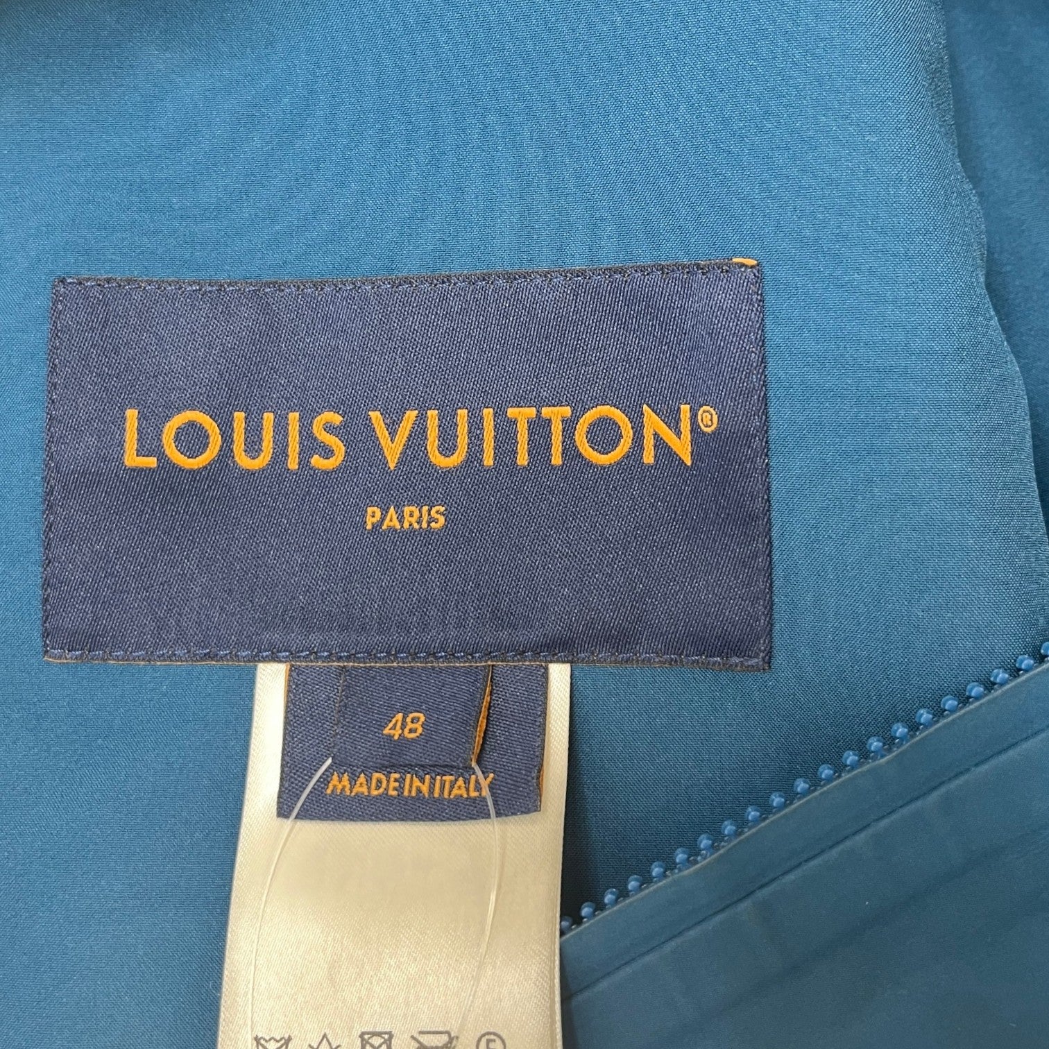 Men's Signature Hooded Parka Jacket Blue Size IT 48 / M