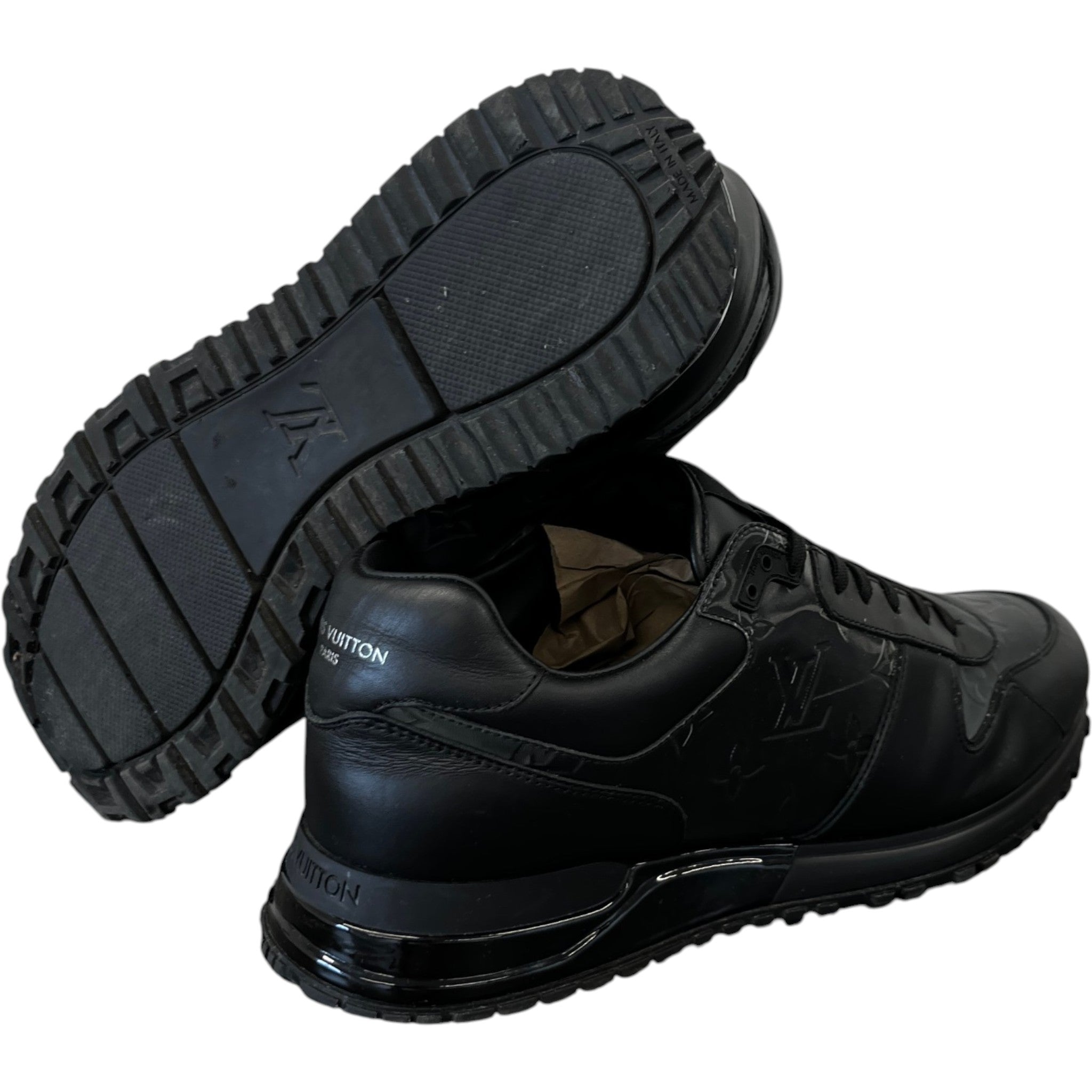 Men's Run Away Low Trainers Black Size EU 41.5 / UK 7.5